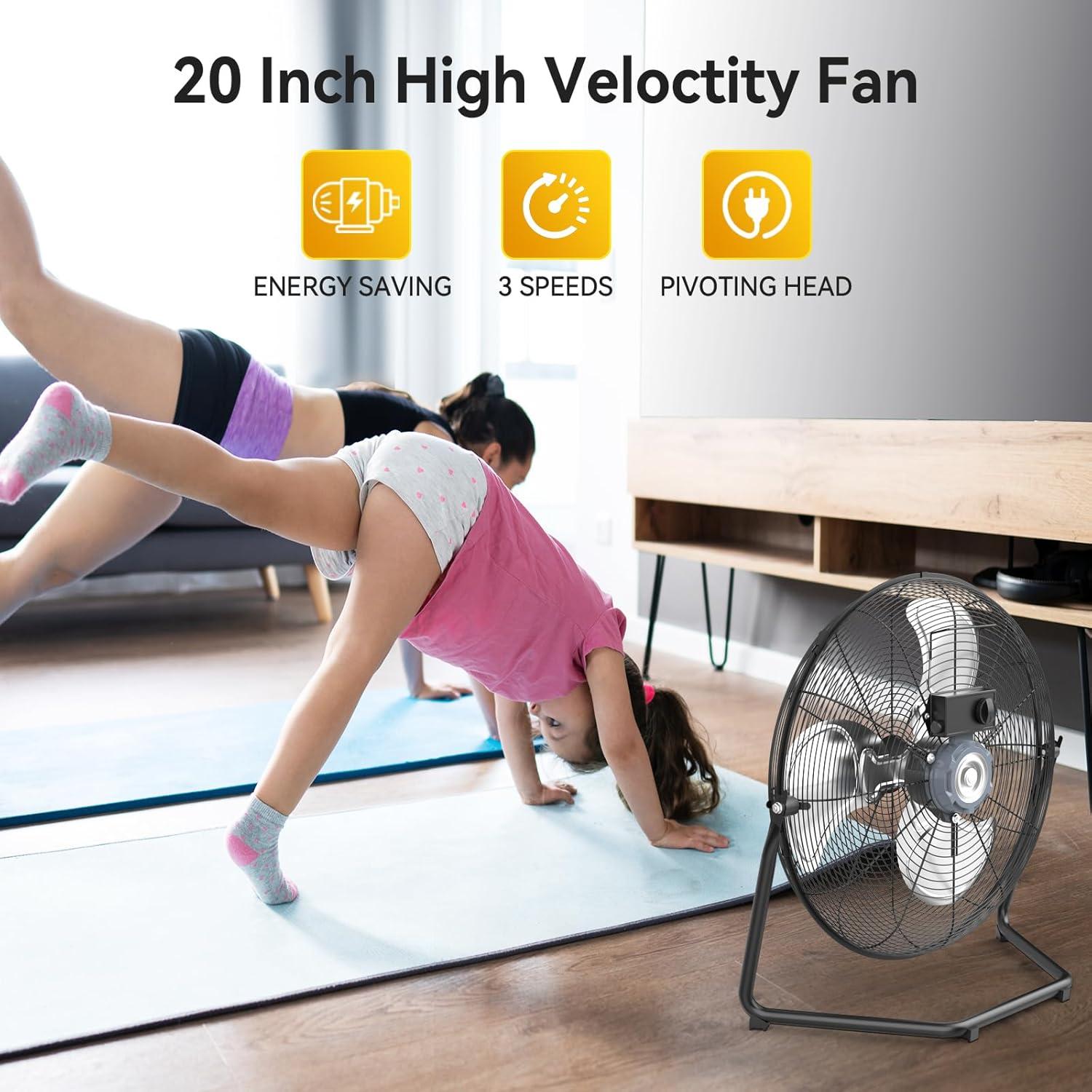 Ventilador de Piso VINICAYA FE-30AdO(78)-C 30 cm 1800 CFM 3 Velocidades