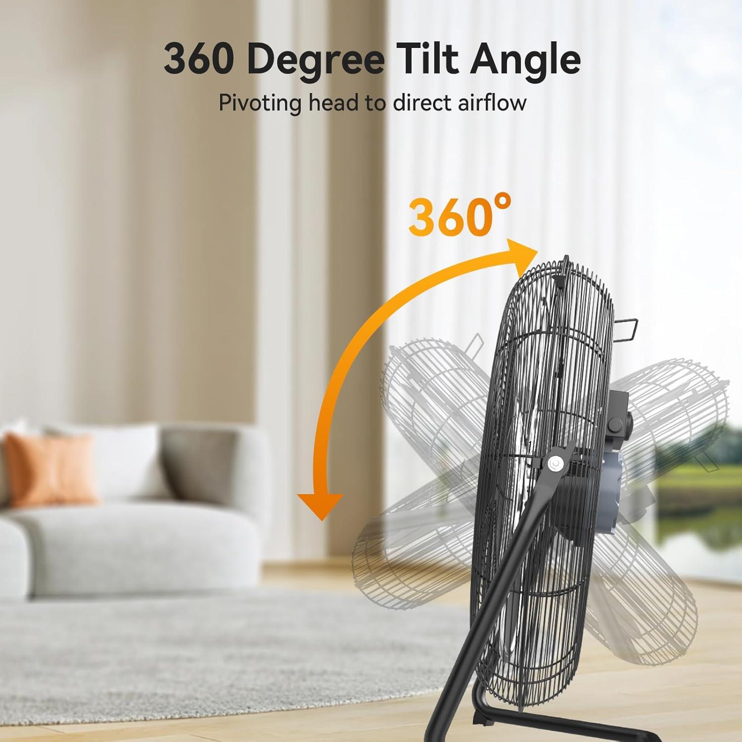 Ventilador de Piso VINICAYA FE-30AdO(78)-C 30 cm 1800 CFM 3 Velocidades