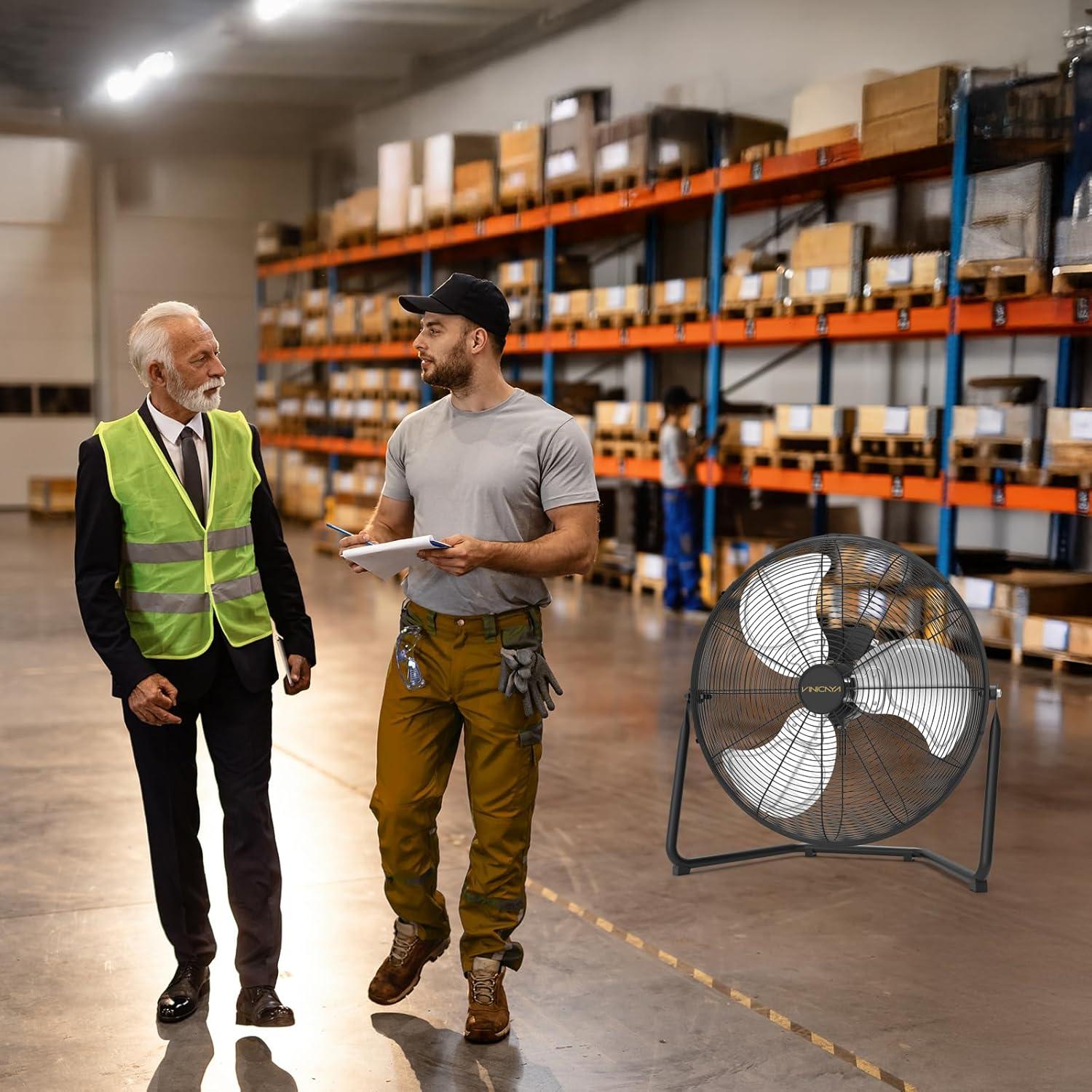 Ventilador de Piso VINICAYA FE-30AdO(78)-C 30 cm 1800 CFM 3 Velocidades