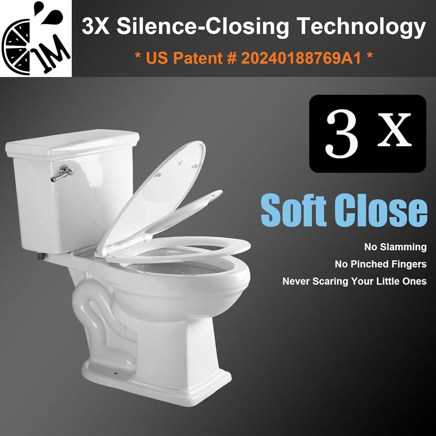 Asiento de Inodoro Familiar 1M con Asiento para Niños Integrado