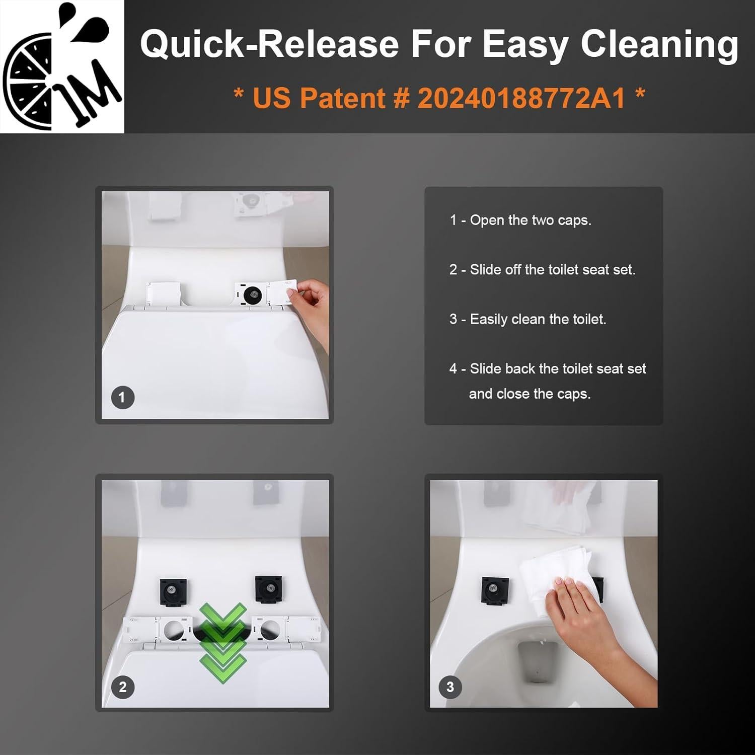 Asiento de Inodoro Familiar 1M con Asiento para Niños Integrado