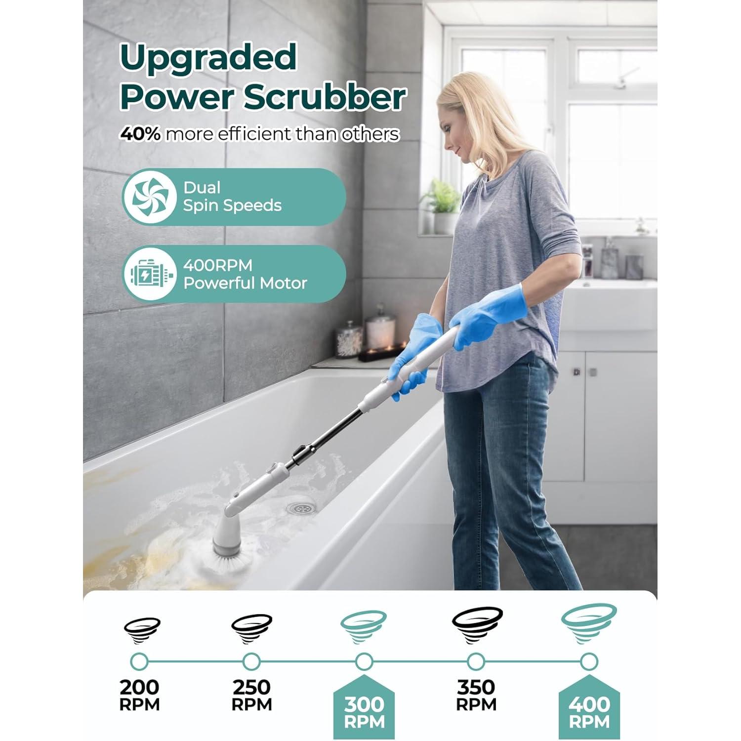 Cepillo Eléctrico de Limpieza Sweepulire SW1, 2 Velocidades, 8 Cabezas