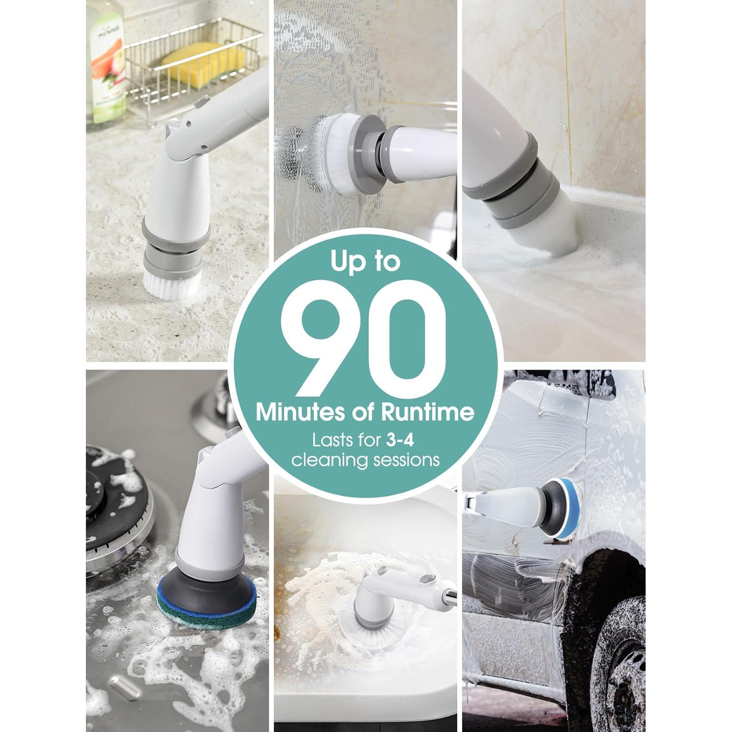 Cepillo Eléctrico de Limpieza Sweepulire SW1, 2 Velocidades, 8 Cabezas