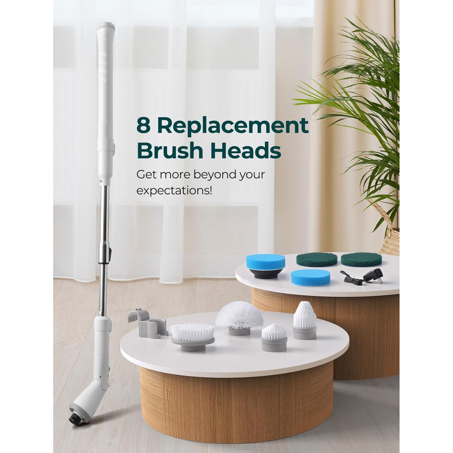 Cepillo Eléctrico de Limpieza Sweepulire SW1, 2 Velocidades, 8 Cabezas