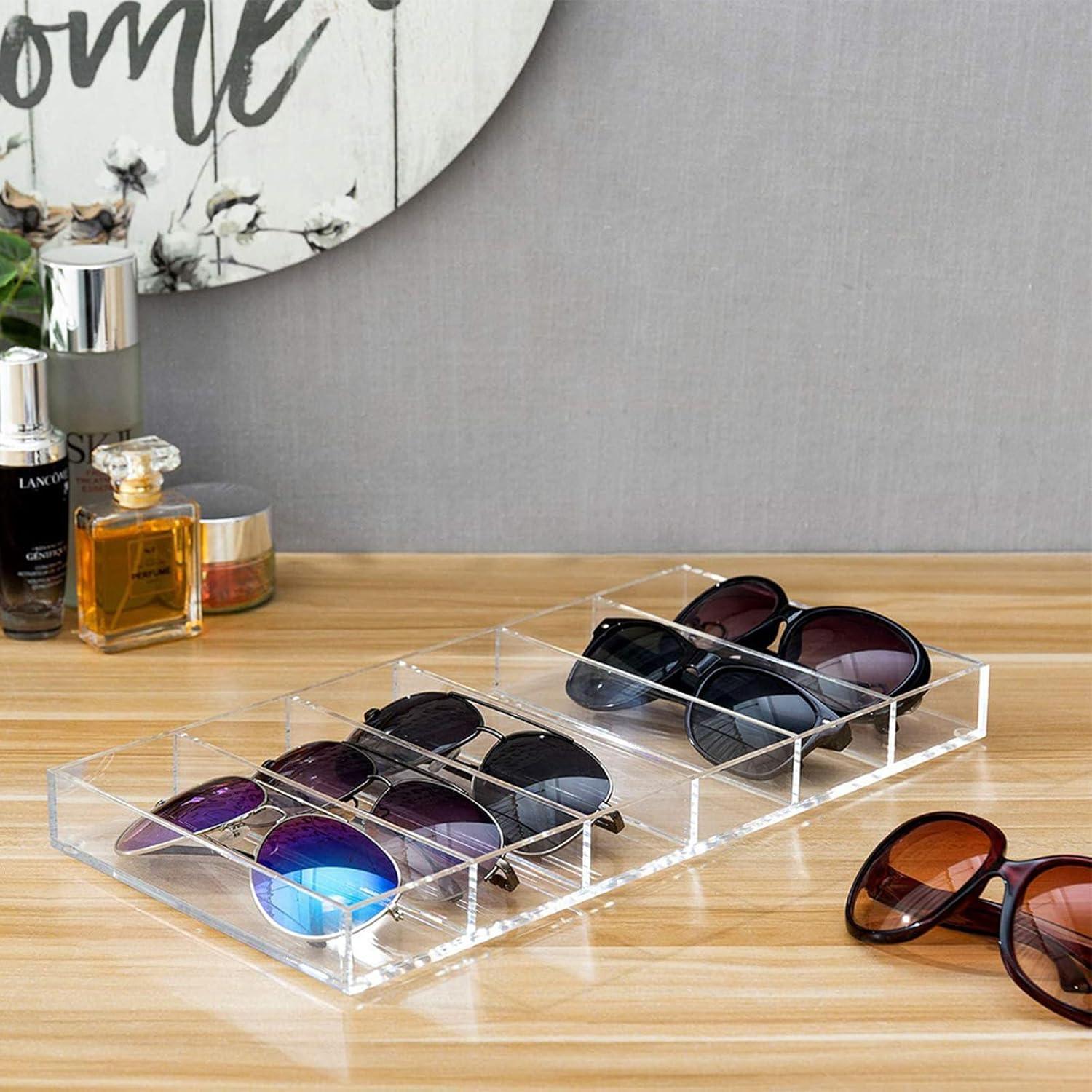 Organizador de Gafas de Sol Acrílico Kenpal 6 Compartimentos