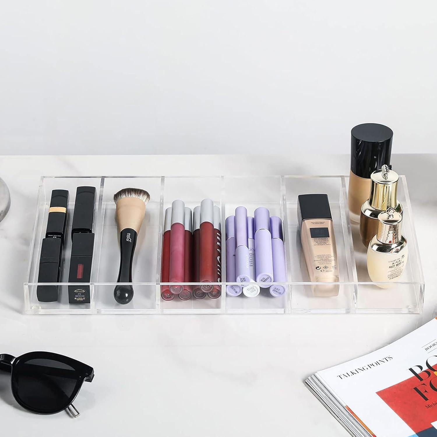 Organizador de Gafas de Sol Acrílico Kenpal 6 Compartimentos