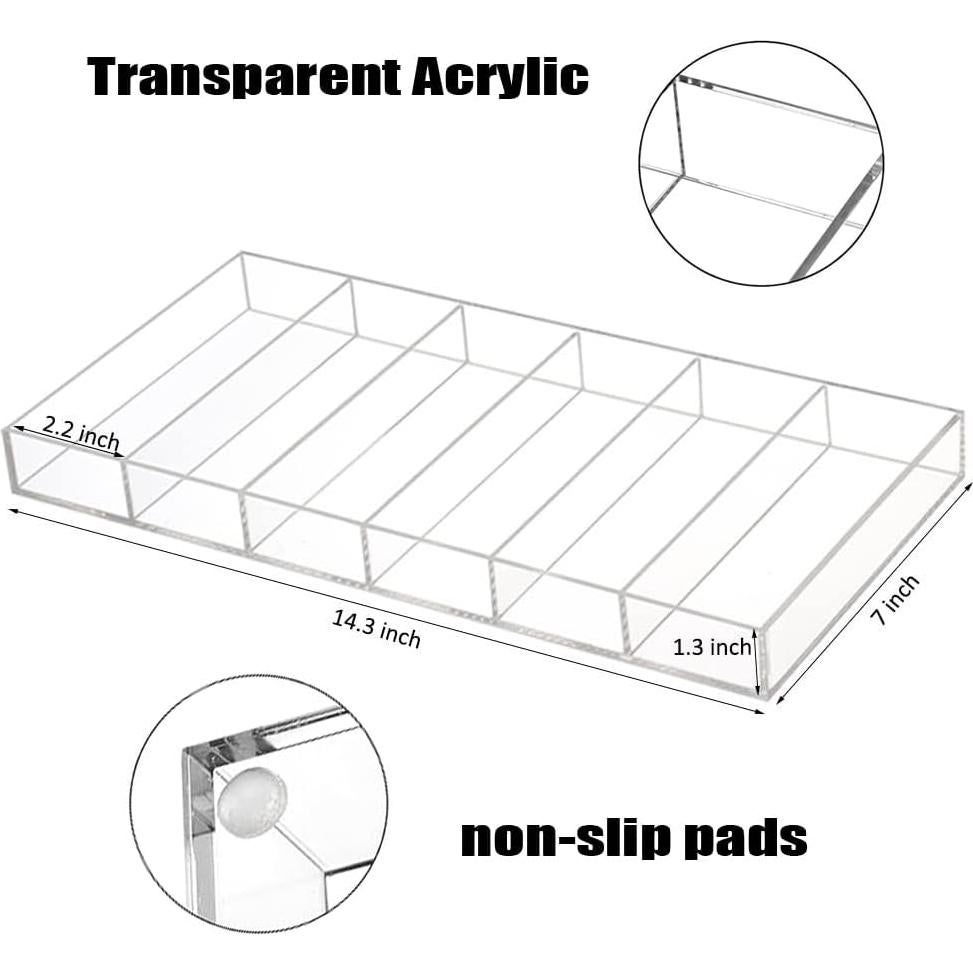Organizador de Gafas de Sol Acrílico Kenpal 6 Compartimentos