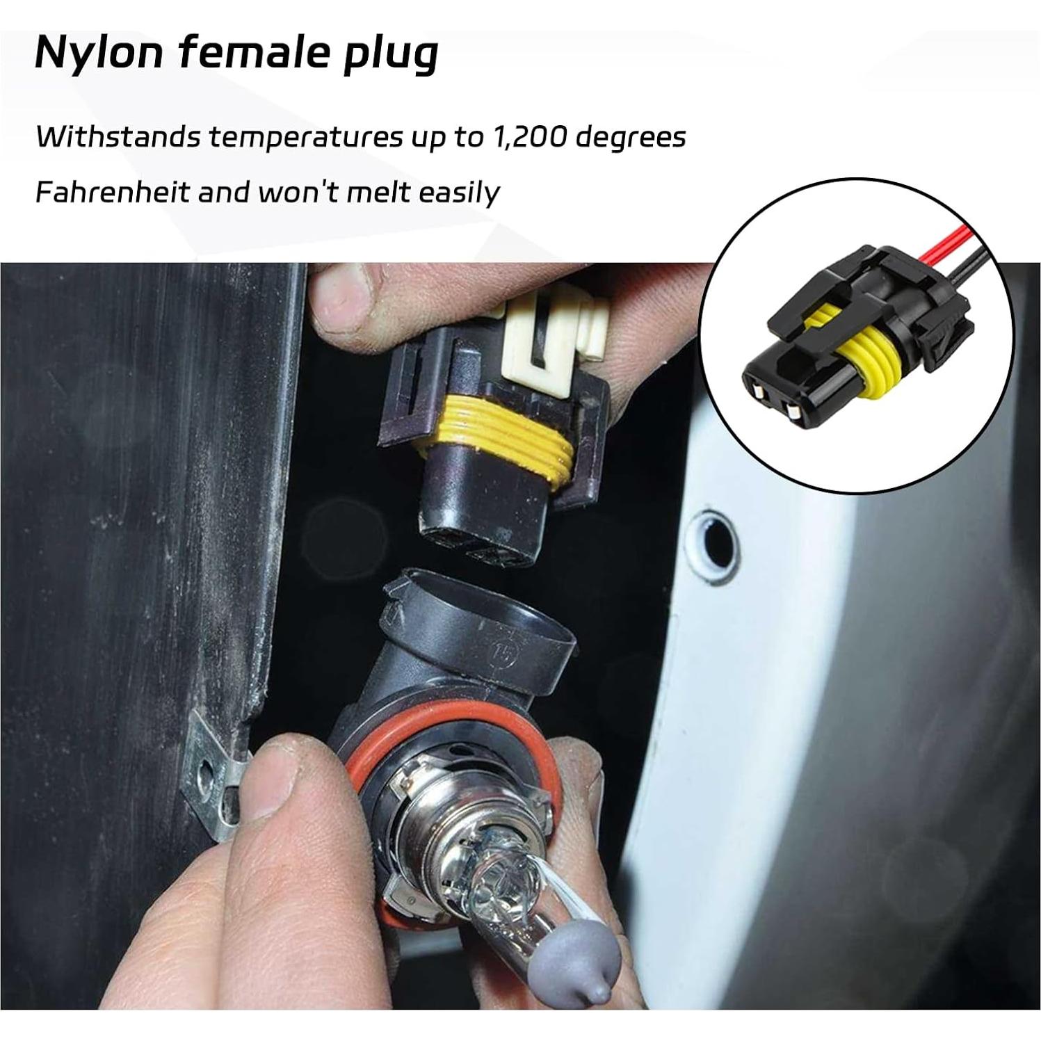 Adaptador de Conexión de Cableado Suvnie 2 PCS para Faros