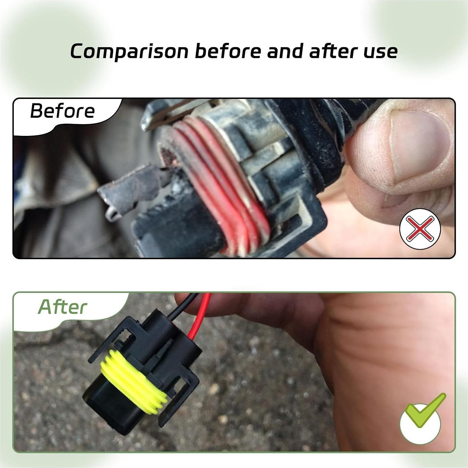 Adaptador de Conexión de Cableado Suvnie 2 PCS para Faros