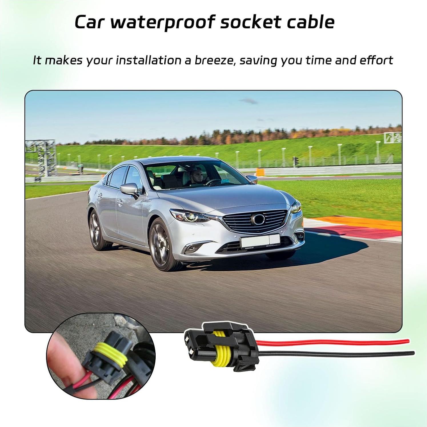 Adaptador de Conexión de Cableado Suvnie 2 PCS para Faros