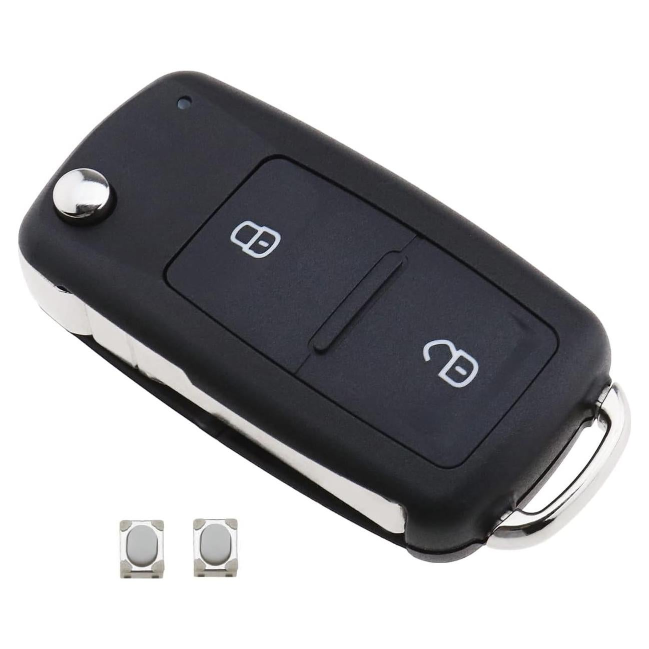 Carcasa de llave VW Amarok 2012-2020 2 botones negra