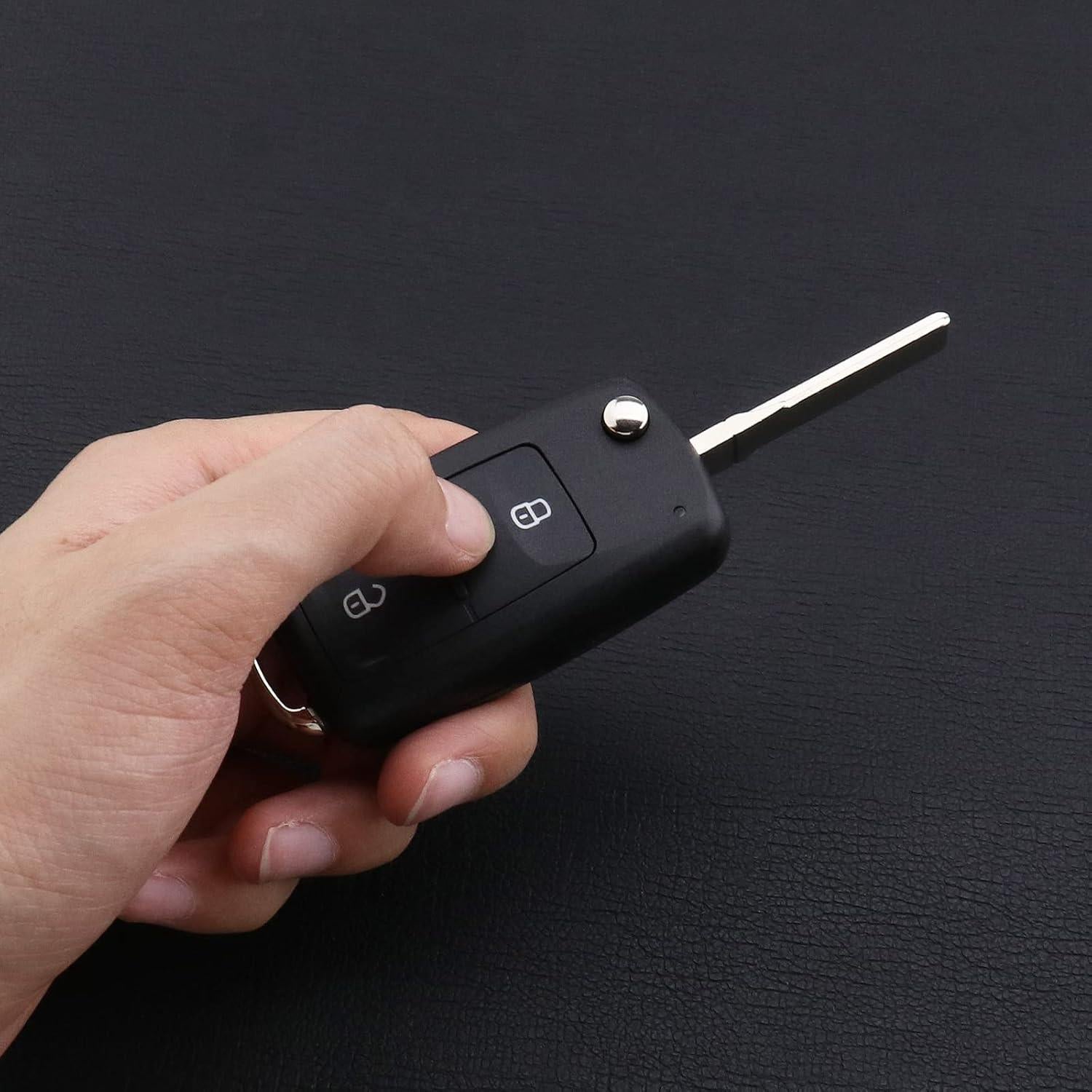 Carcasa de llave VW Amarok 2012-2020 2 botones negra