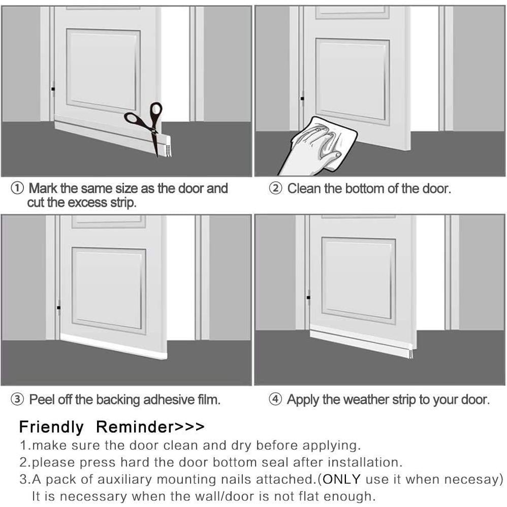 Sellador de Corrientes para Puertas Sysmie 8.9 cm Blanco
