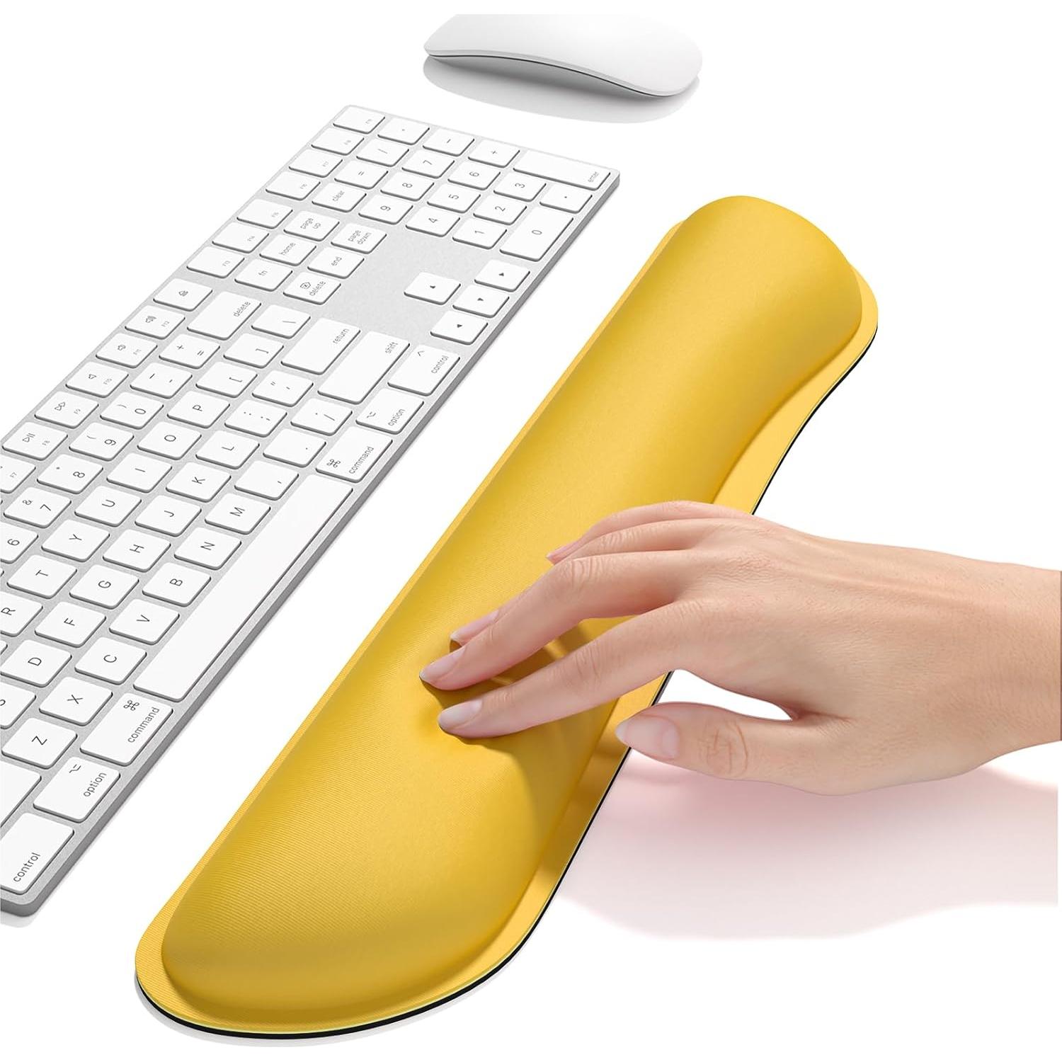 Reposamuñecas Ergonómico Dapesuom Amarillo Albaricoque 43x9cm