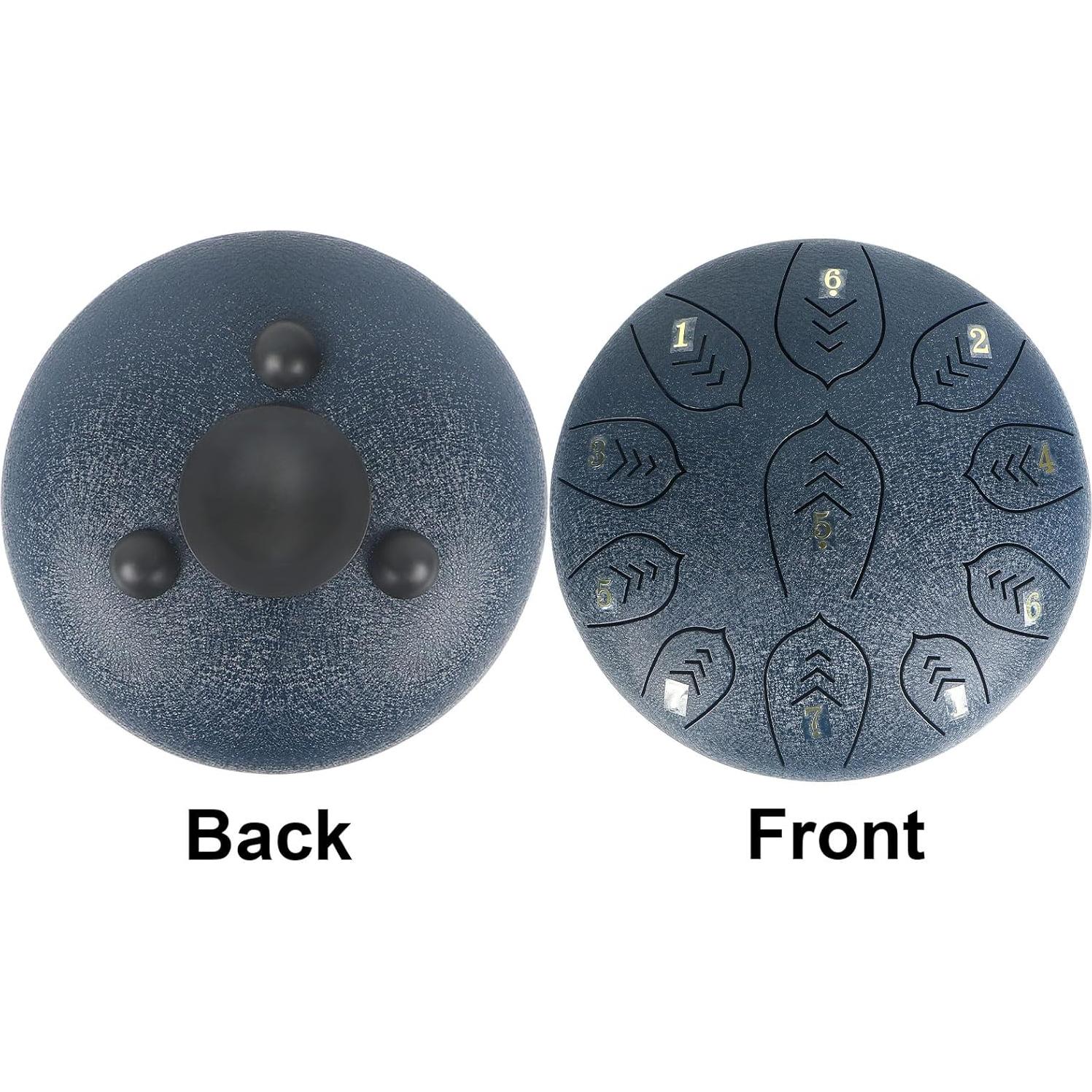 Tambor de Lengua de Acero Caballo 25.4 cm 11 Tonos Azul Oscuro