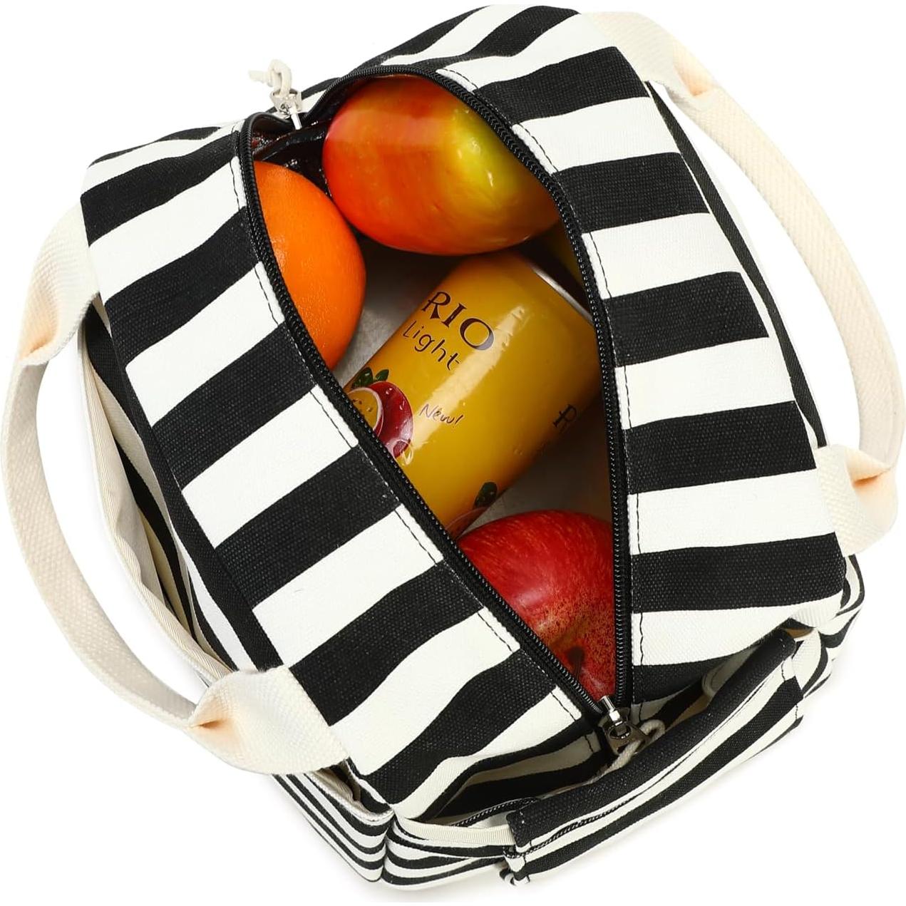 Bolsa de Almuerzo Aislada LEDAOU para Mujeres 10L Rayas