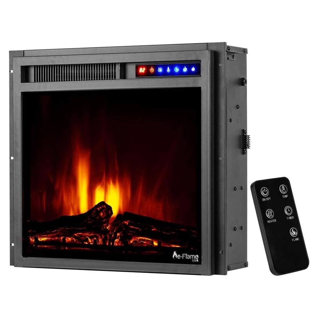 Estufa de Chimenea Eléctrica e-Flame USA Montana 1500W LED