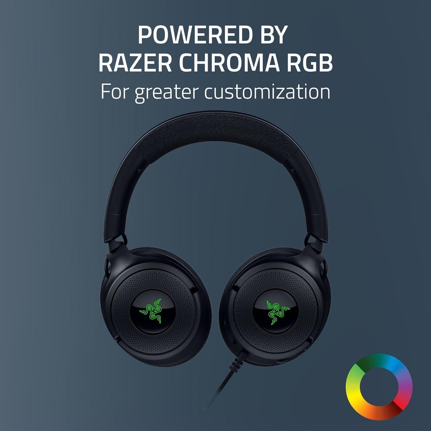 Auriculares Gaming Razer Kraken V4 X - 40 mm, RGB, Con Cable