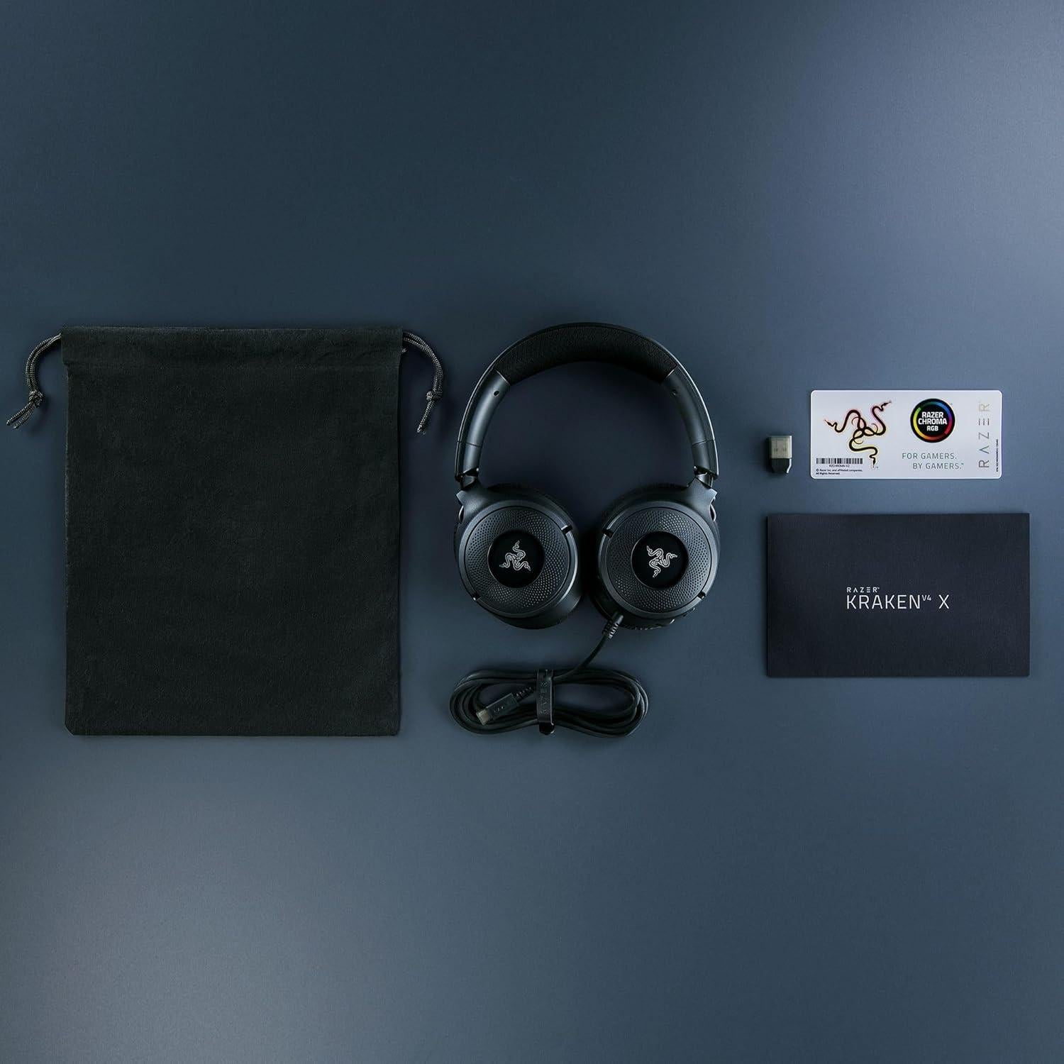 Auriculares Gaming Razer Kraken V4 X - 40 mm, RGB, Con Cable