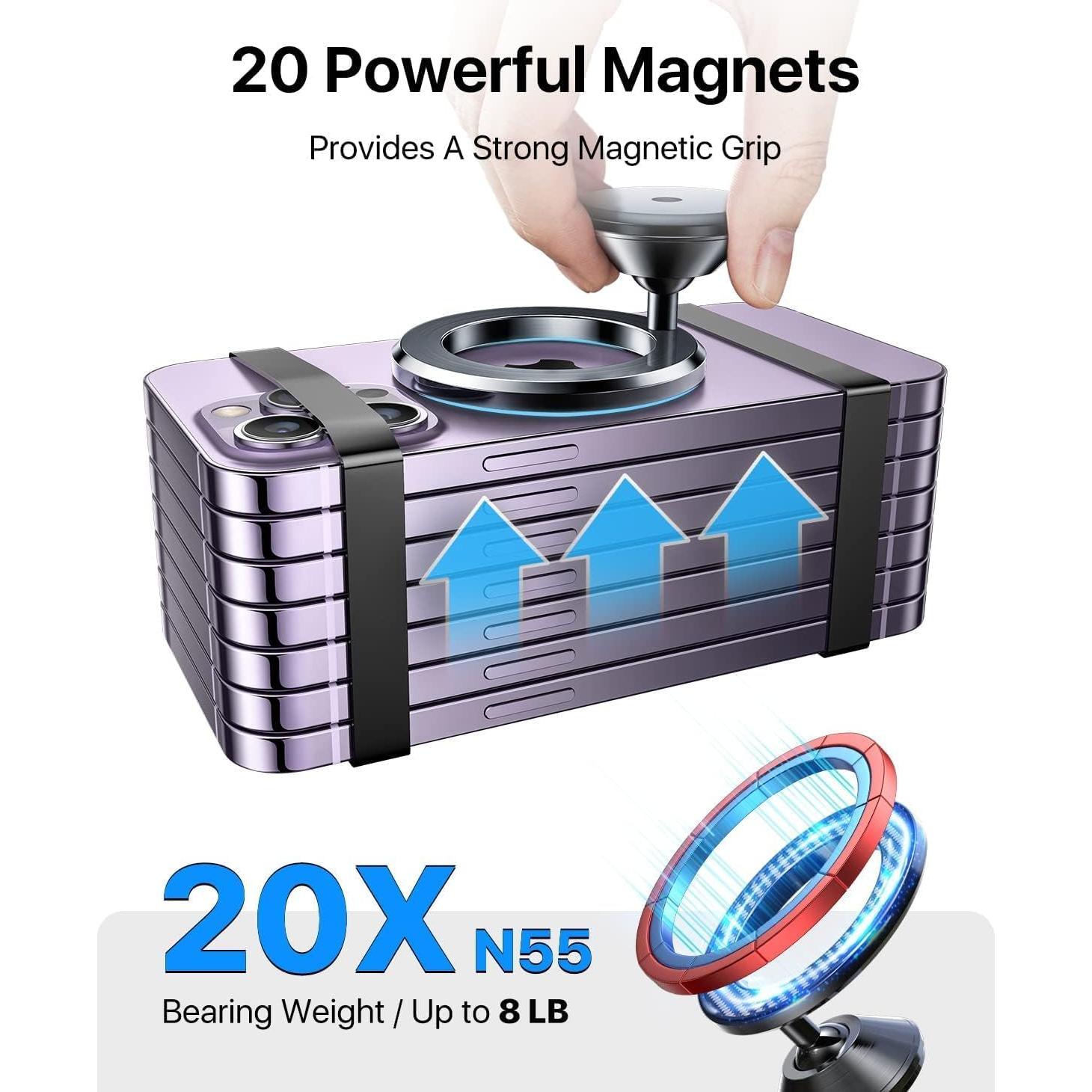 Soporte de Coche Magnético Andobil MagSafe para iPhone