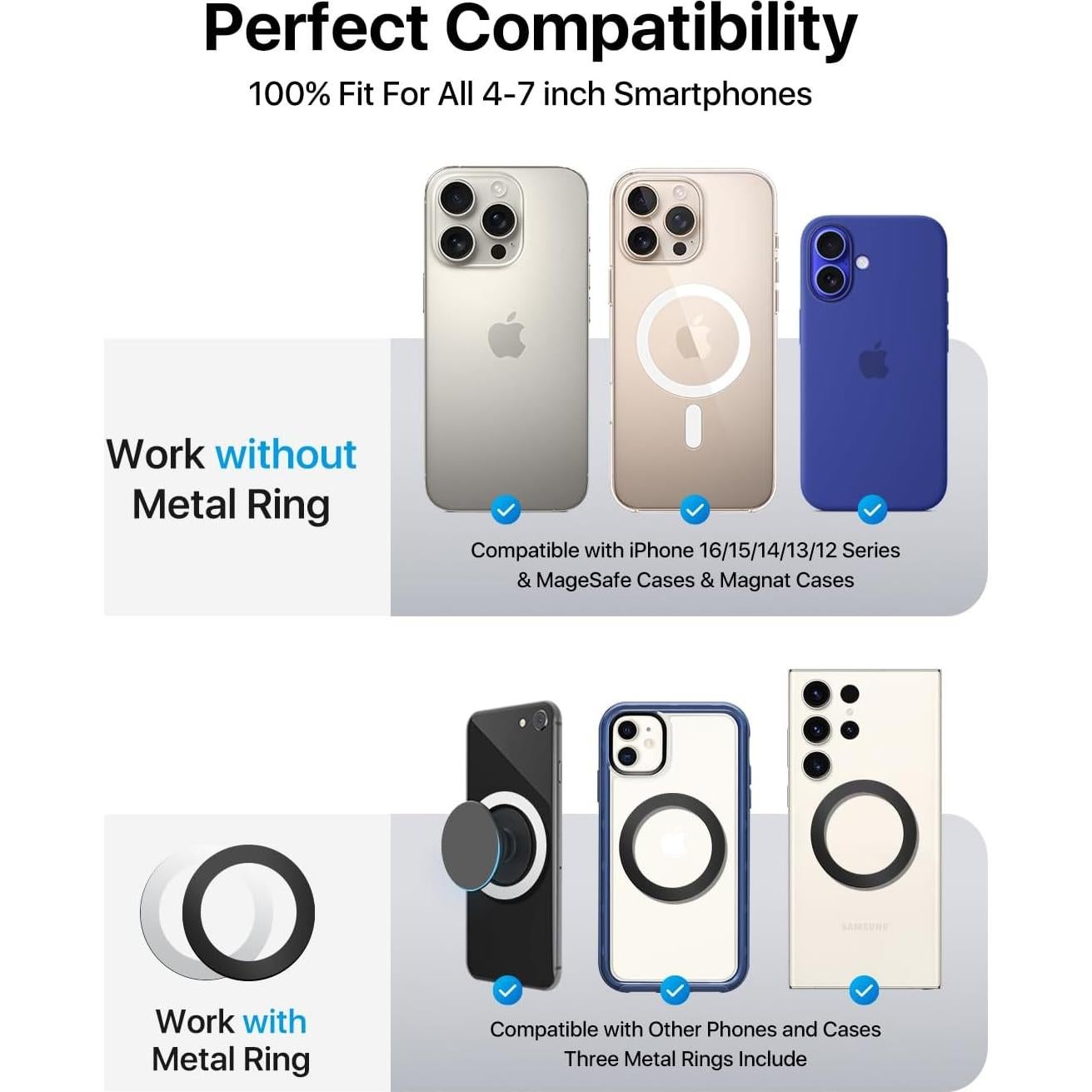 Soporte de Coche Magnético Andobil MagSafe para iPhone