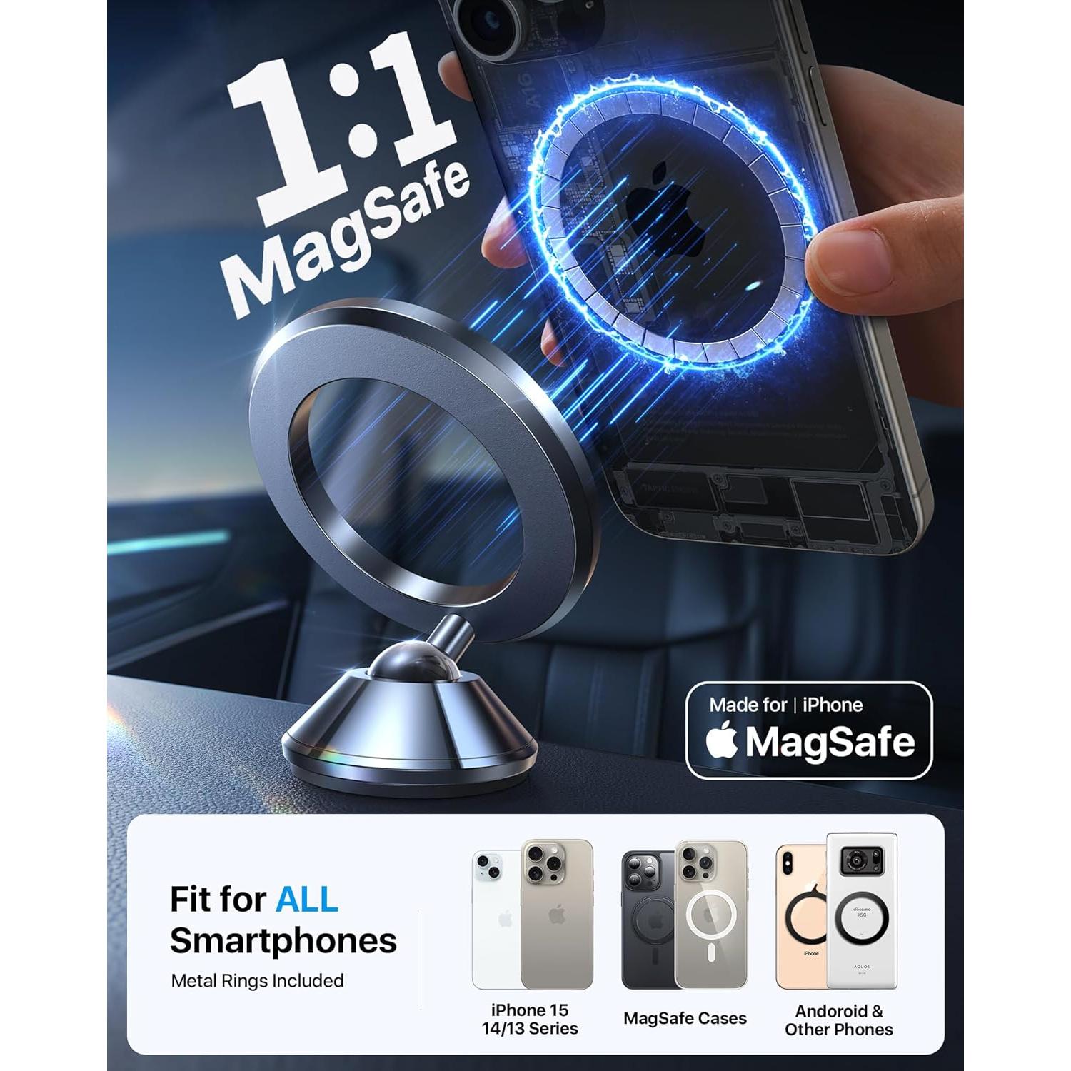 Soporte de Coche Magnético Andobil MagSafe para iPhone