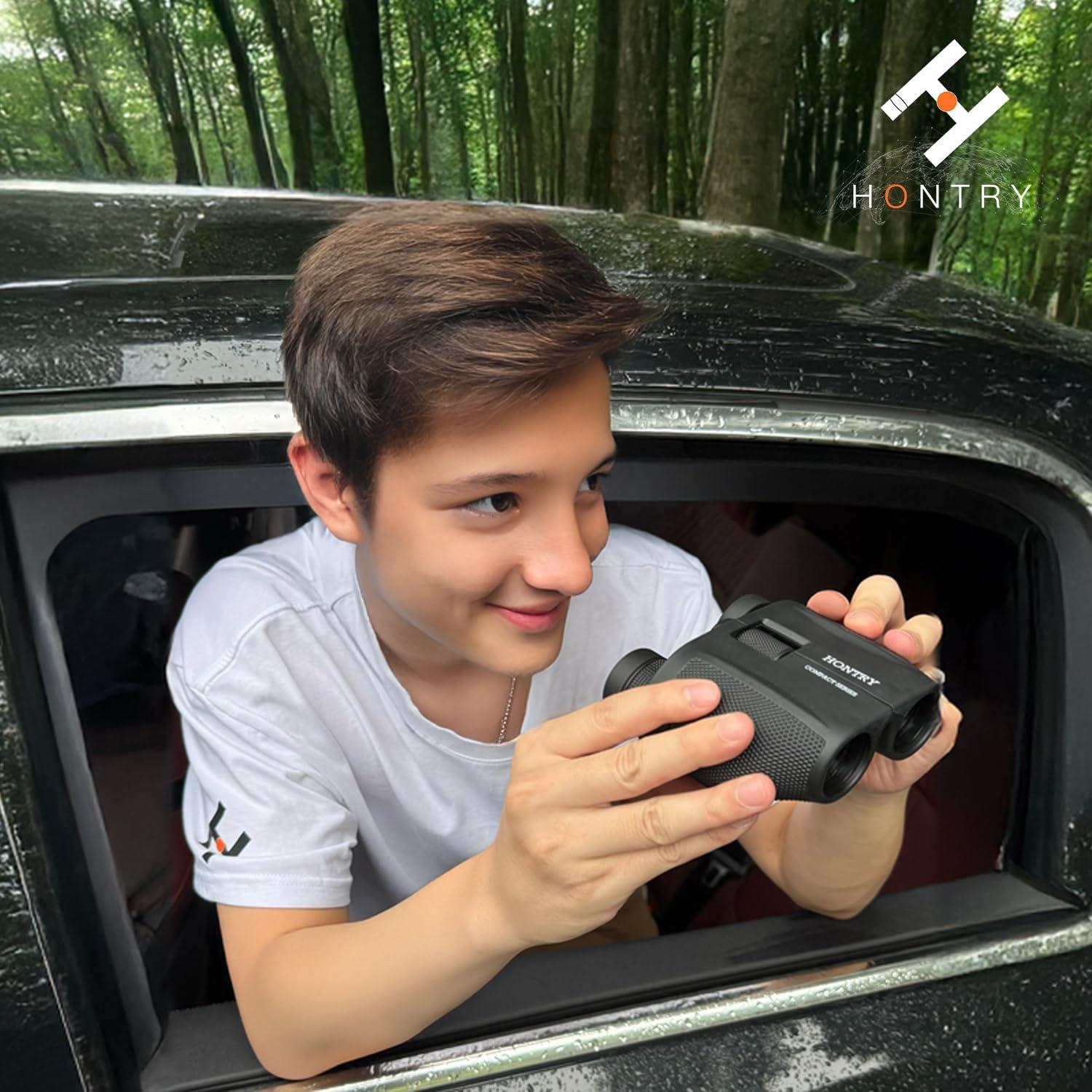 Binoculares Compactos Hontry 10x25 para Observación de Aves