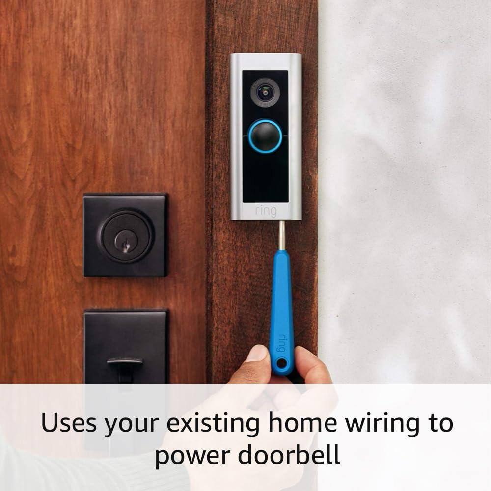 Ring Wired Doorbell Pro (newest model) – Best-in-class with cutting-edge features (existing doorbell wiring required)