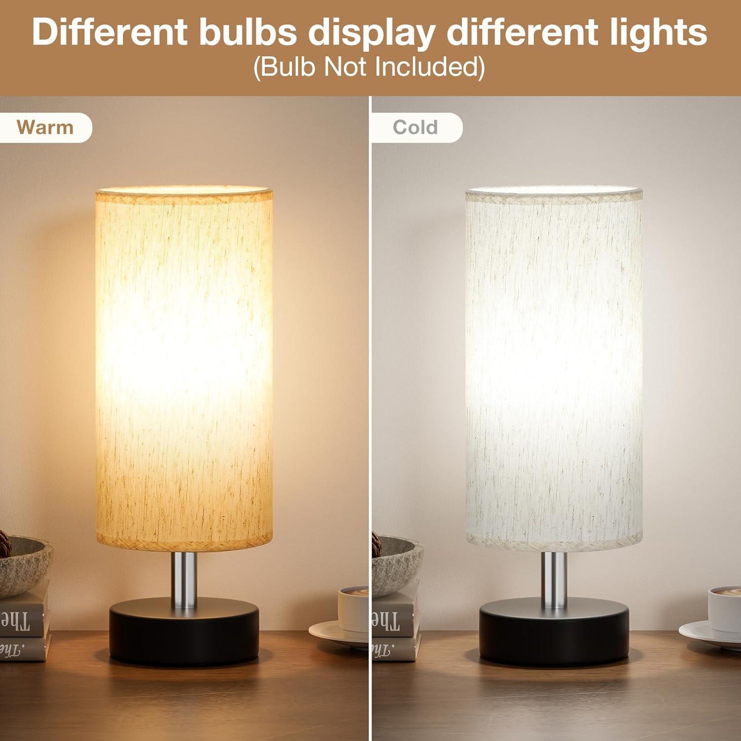 Juego de 2 Lámparas de Mesa Minimalistas PartageiZ 29.5cm