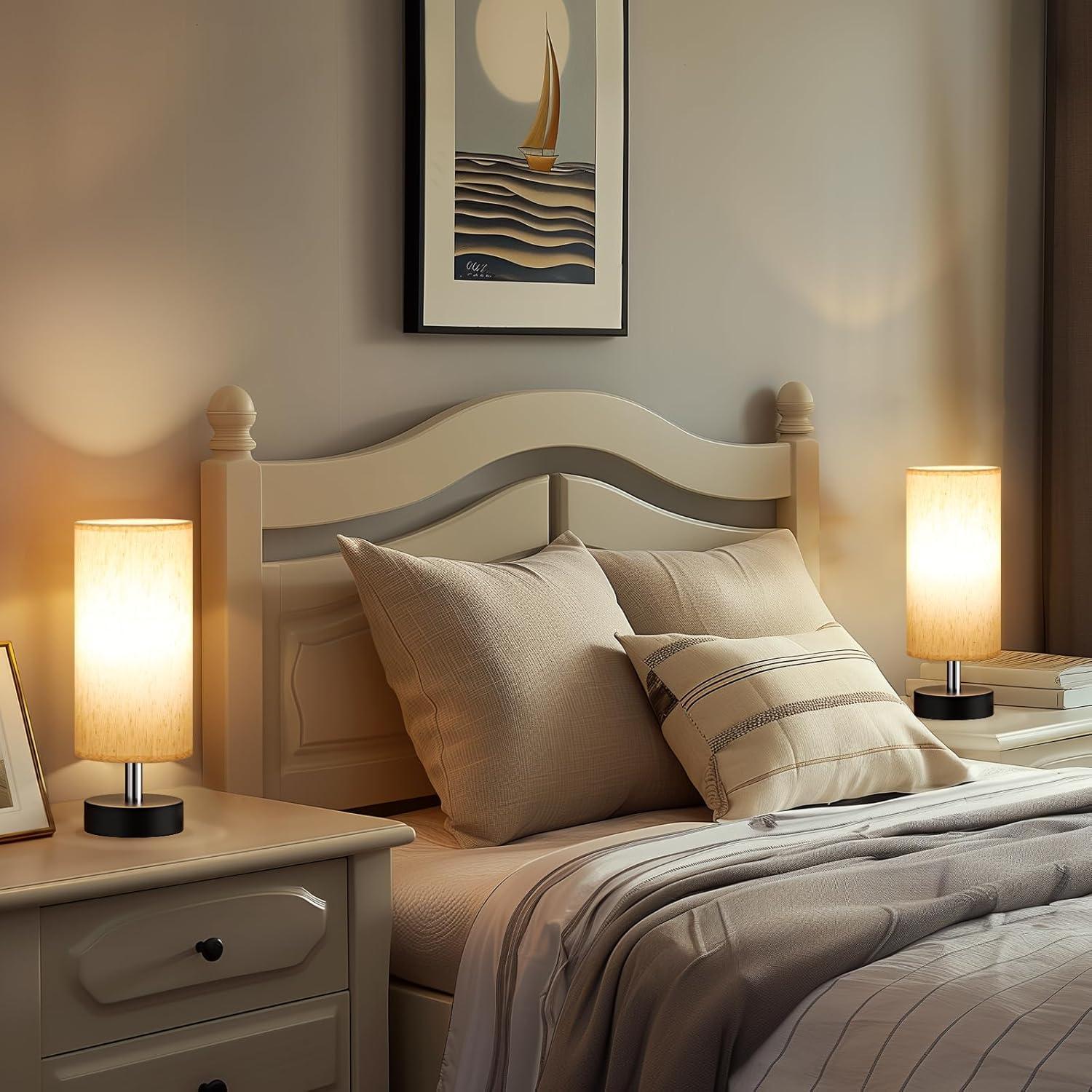 Juego de 2 Lámparas de Mesa Minimalistas PartageiZ 29.5cm