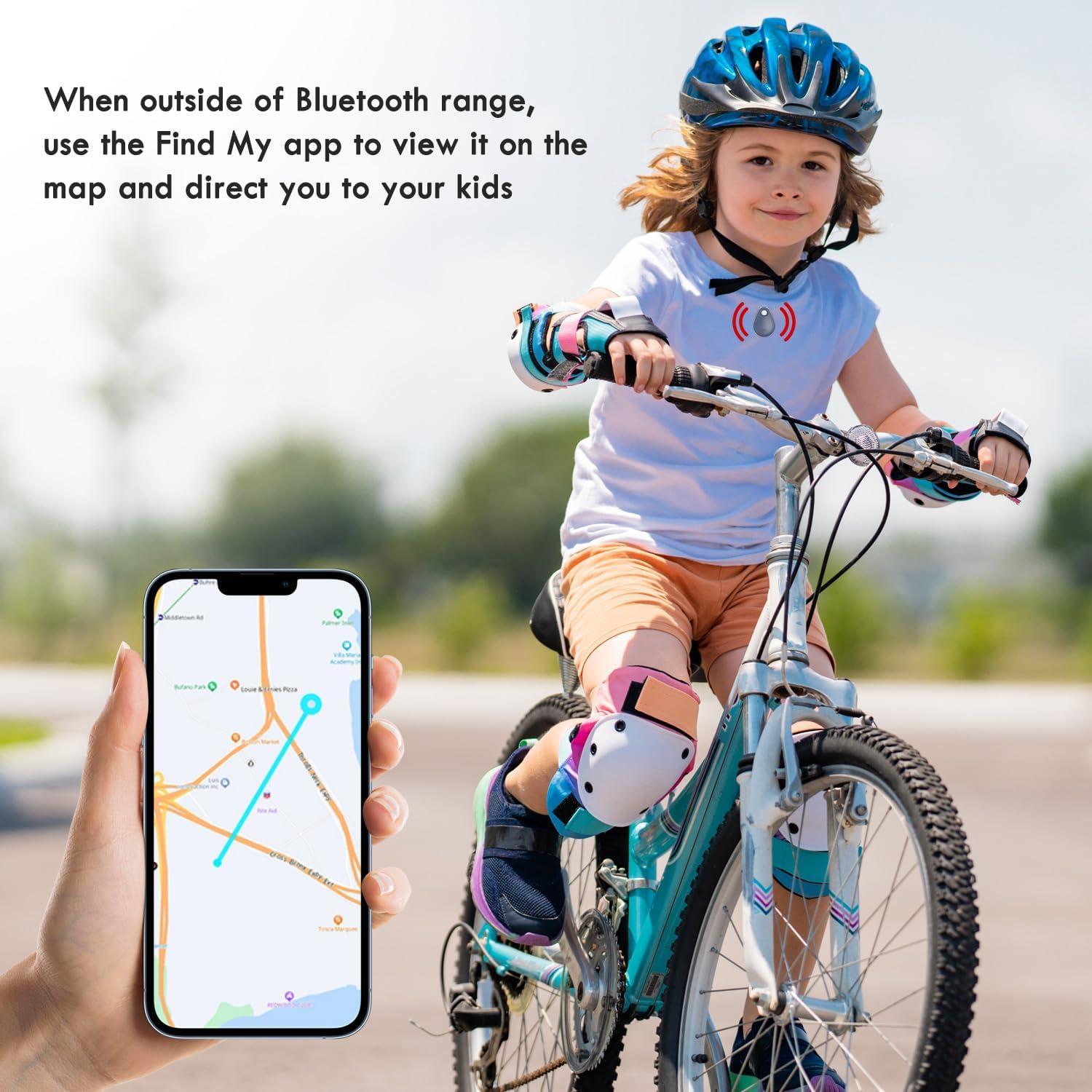 Rastreador GPS Htag para Niños y Mascotas - Impermeable, Bluetooth