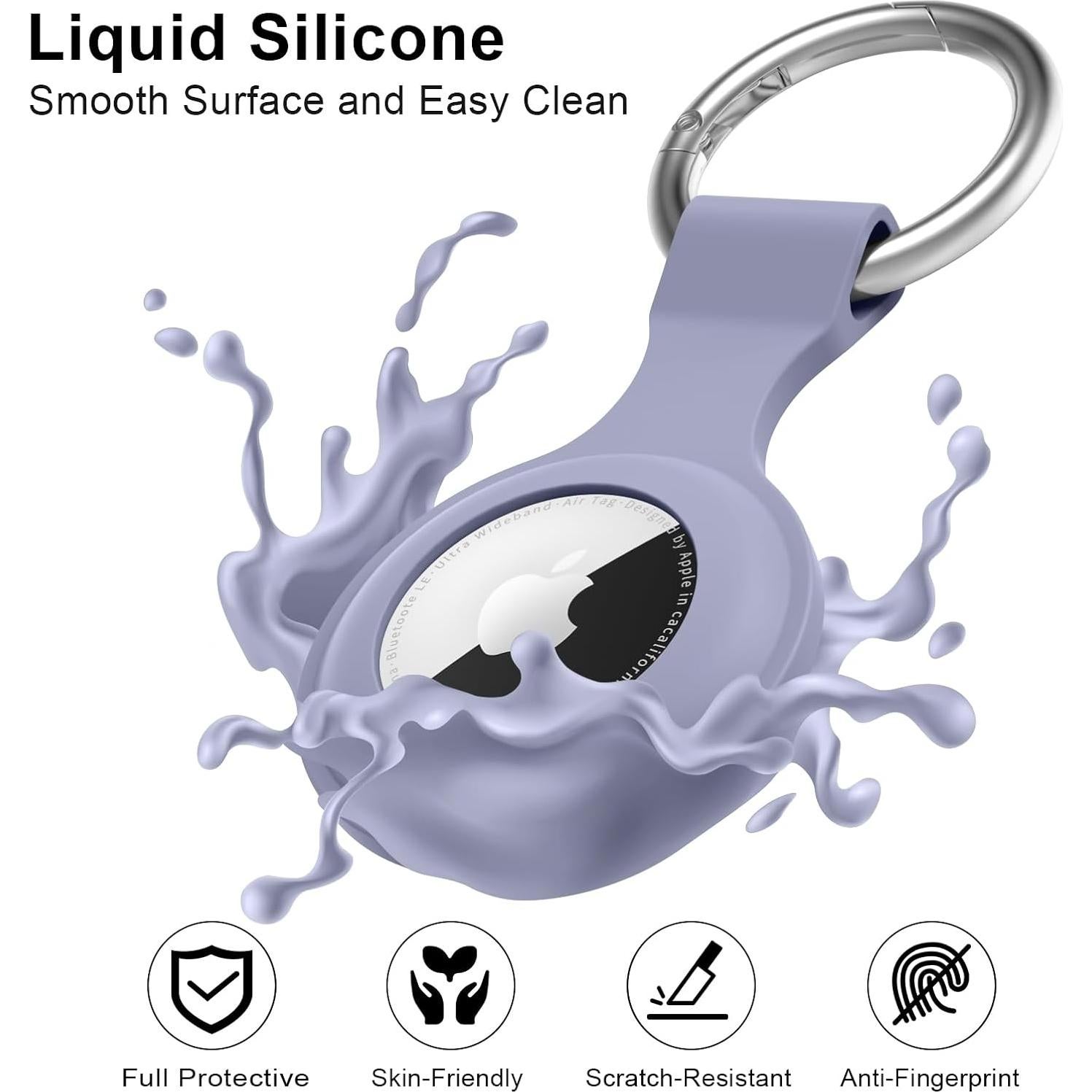 Funda Protectora de Silicona Vancle para Apple AirTag - 8 Piezas