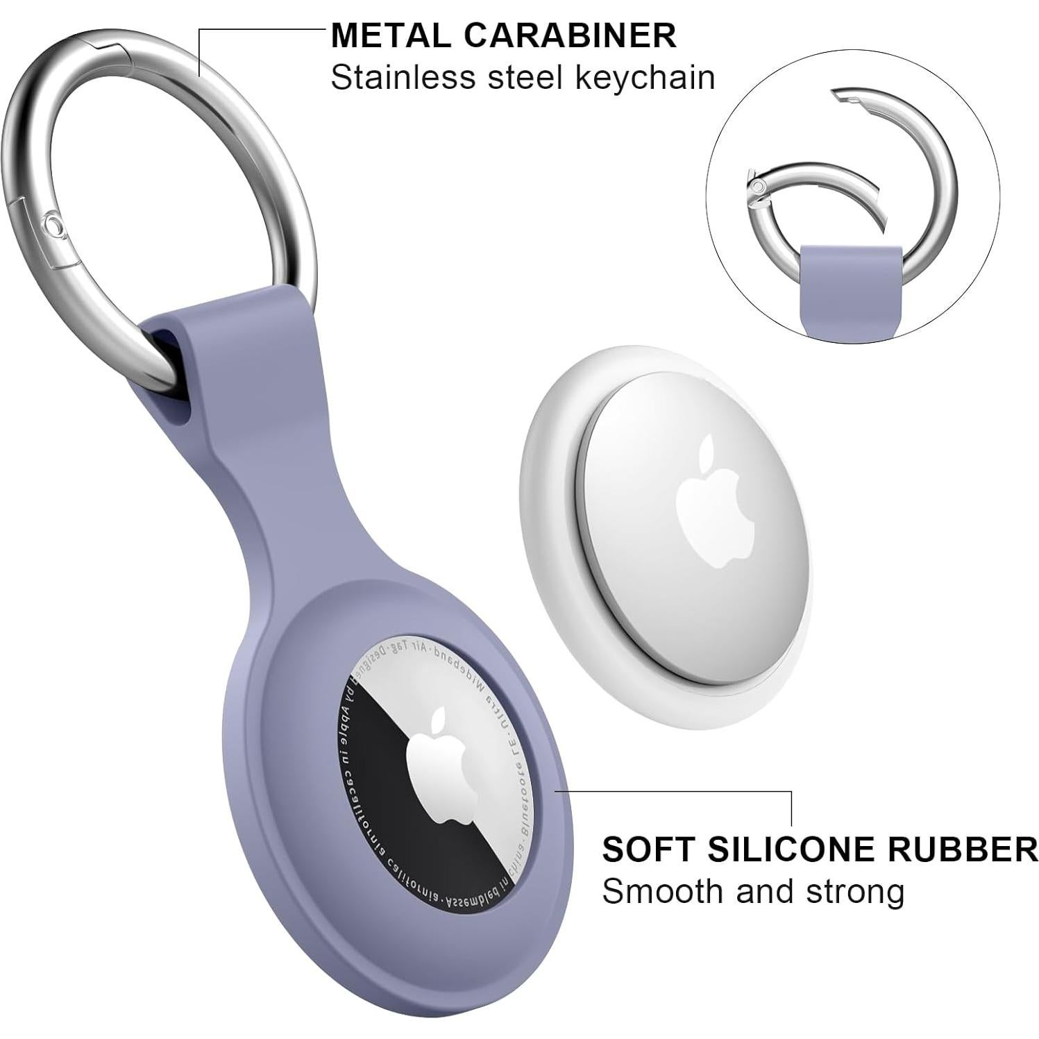 Funda Protectora de Silicona Vancle para Apple AirTag - 8 Piezas