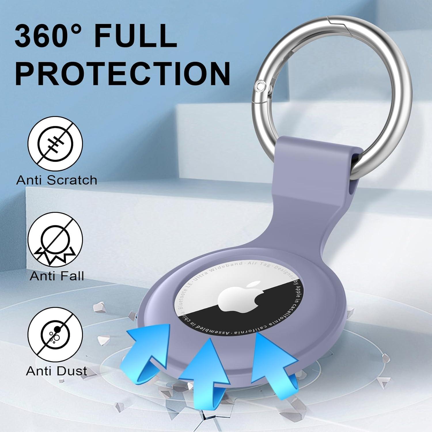 Funda Protectora de Silicona Vancle para Apple AirTag - 8 Piezas