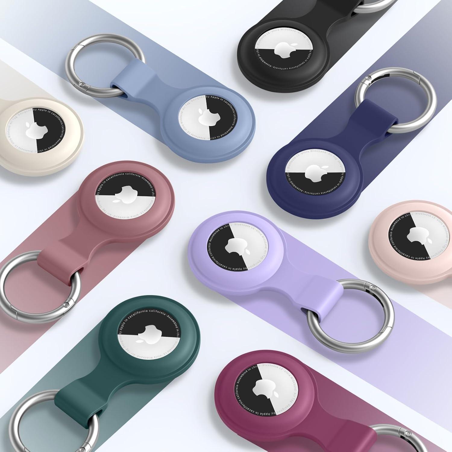 Funda Protectora de Silicona Vancle para Apple AirTag - 8 Piezas