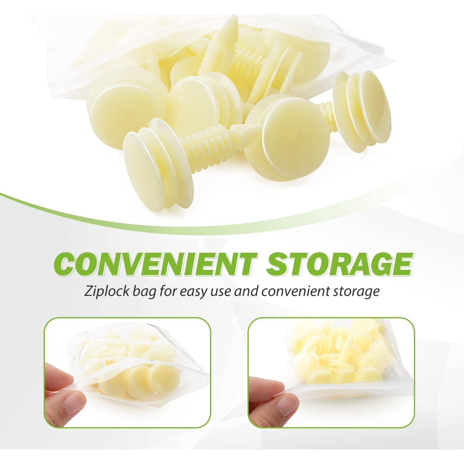 Clips de Retención Frokom para Automóvil 25Pcs Nylon 8mm