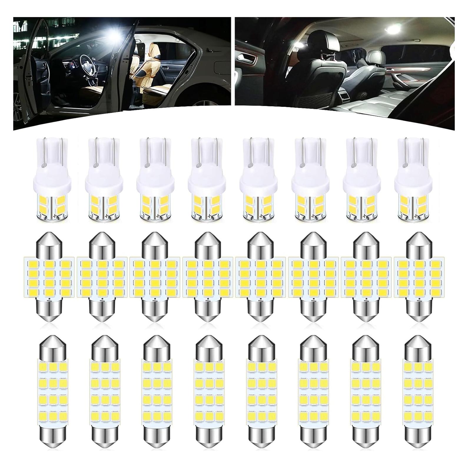 Pack 24 Bombillas LED GKmow GKSKD501WH Blancas 31mm 42mm