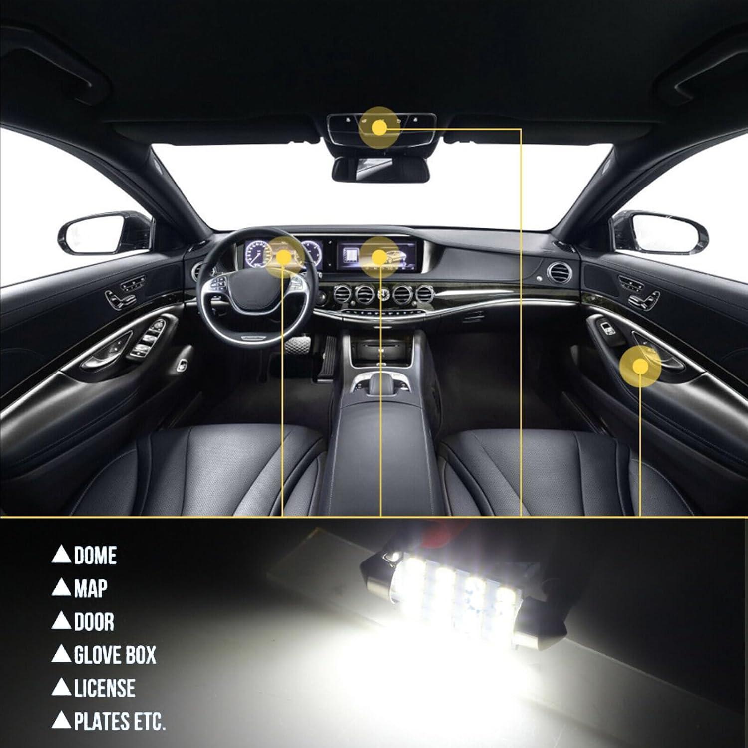 Pack 24 Bombillas LED GKmow GKSKD501WH Blancas 31mm 42mm