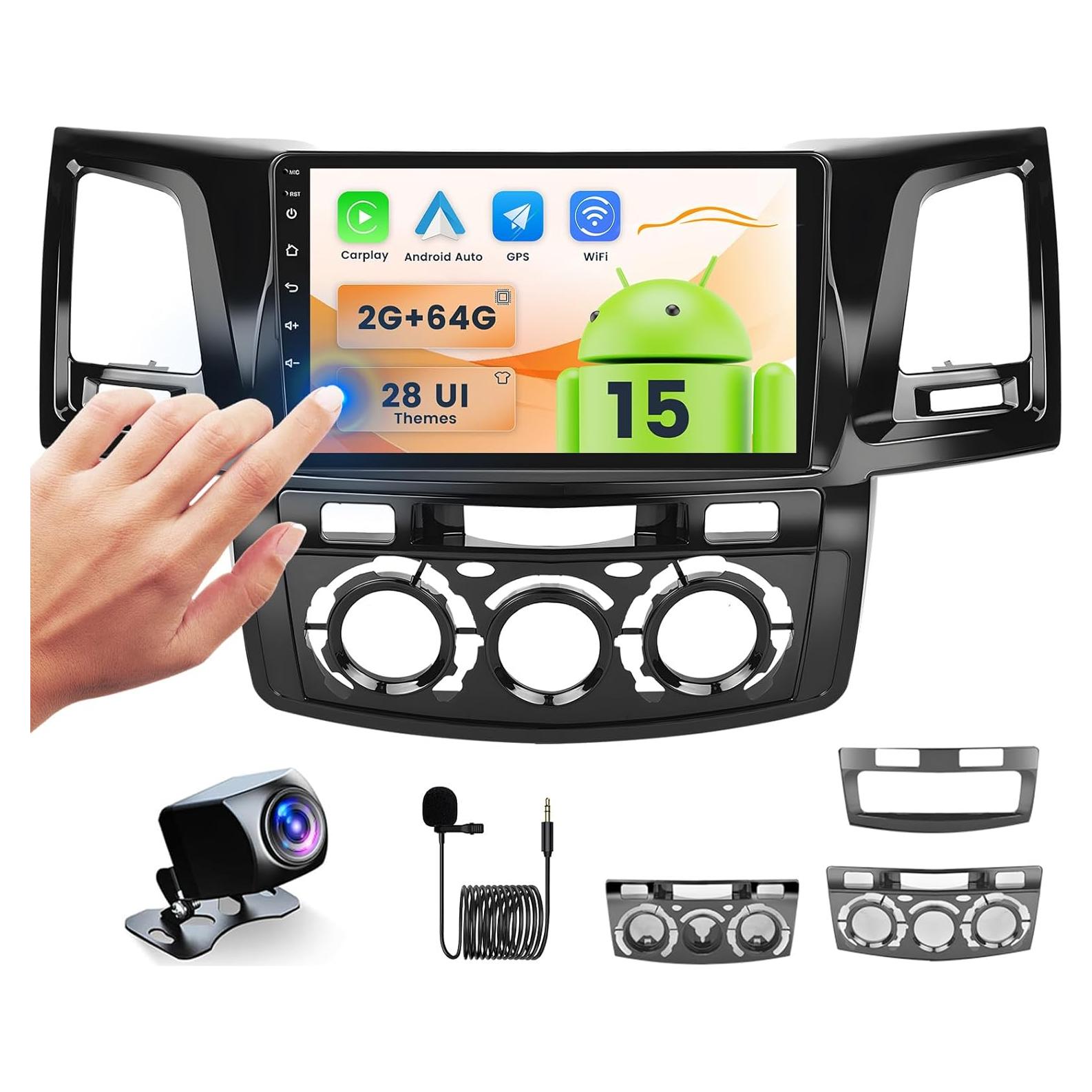 Estéreo Android 2+64GB Fuluku para Toyota Fortuner 2005-2014