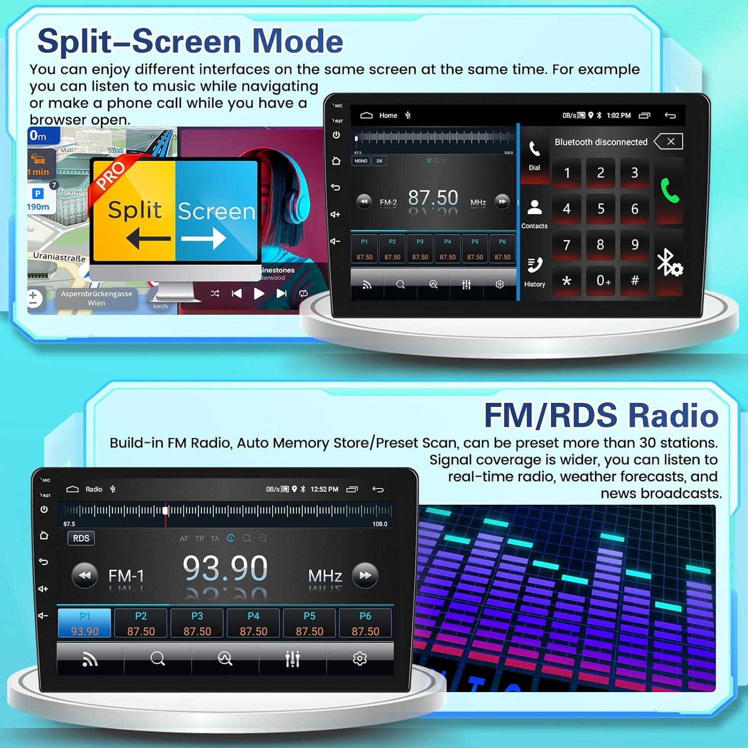 Estéreo Android 2+64GB Fuluku para Toyota Fortuner 2005-2014
