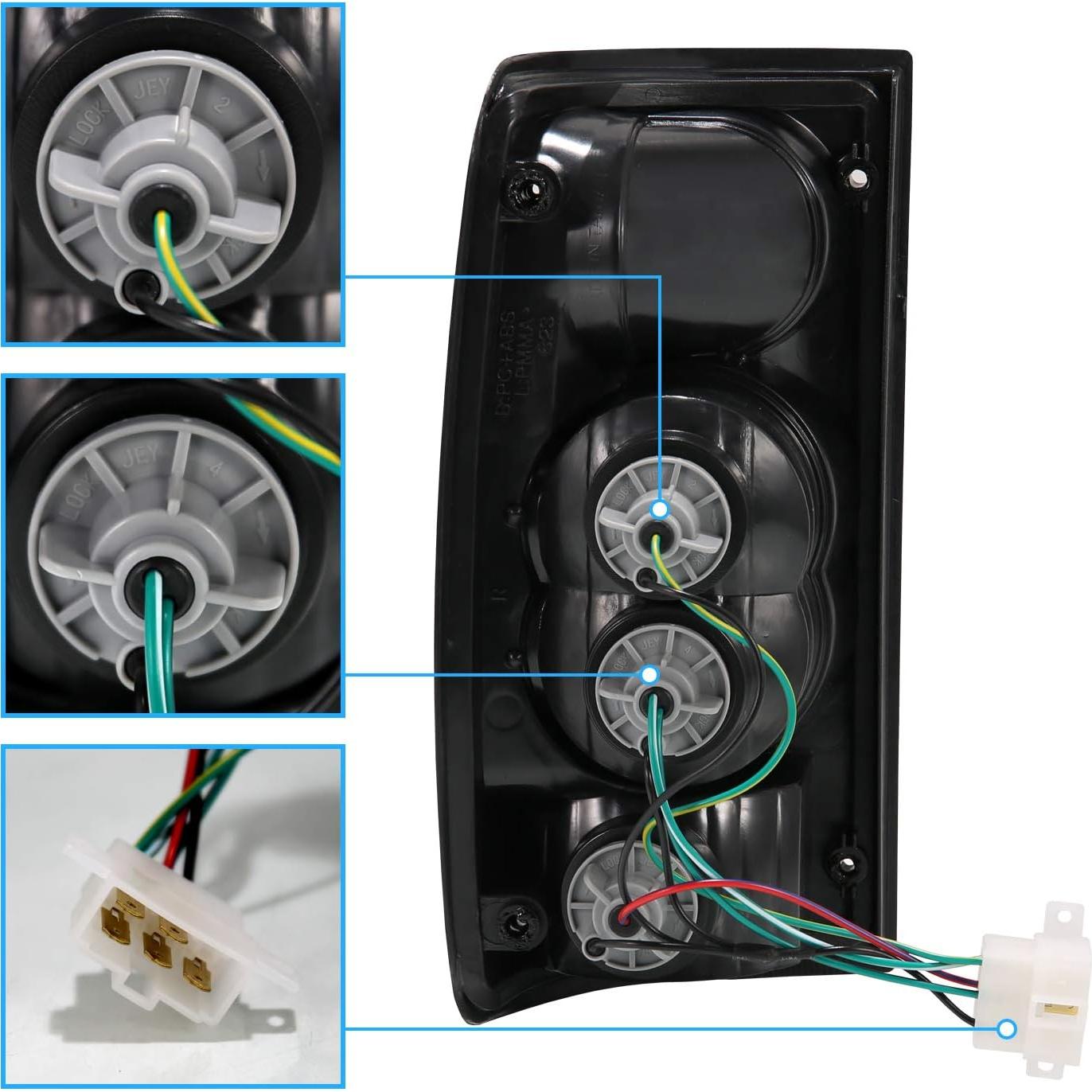 Juego de Luces de Freno y Cola AmeriLite para Toyota Pickup 1989-1995
