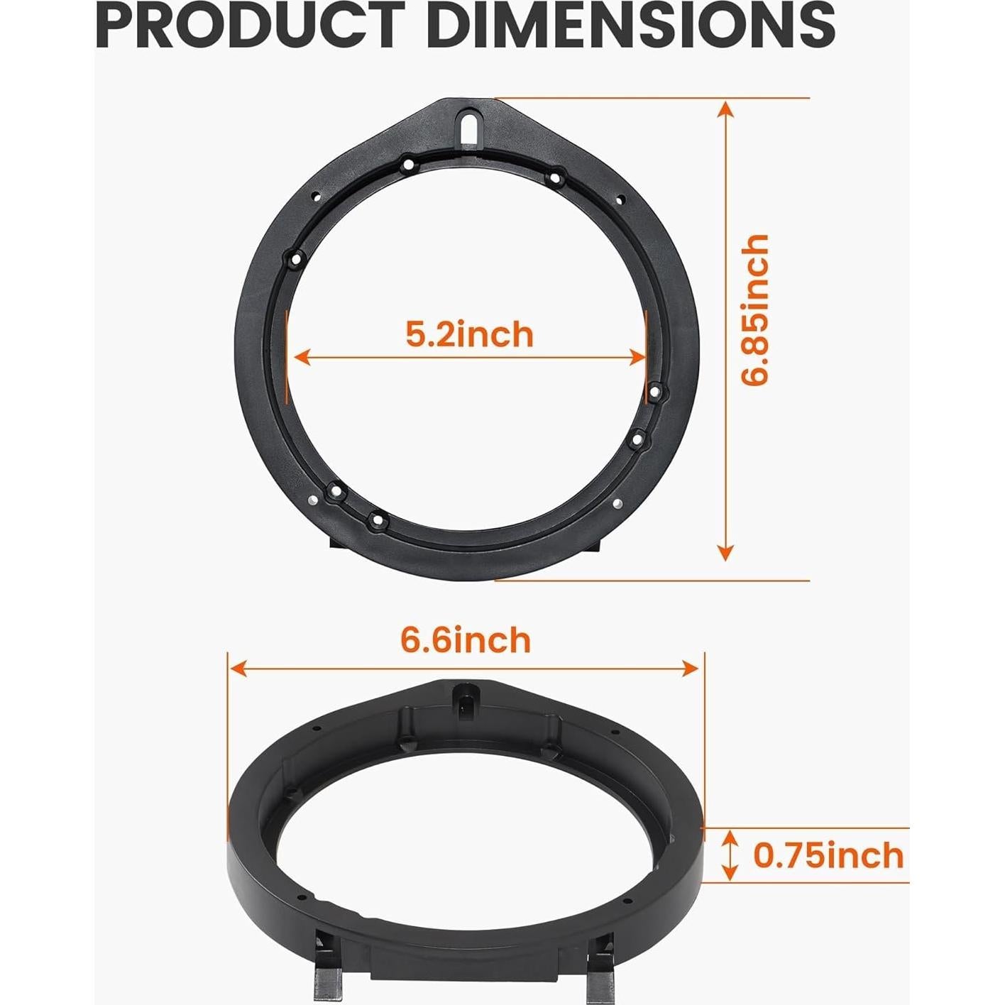 Adaptador de altavoz 16.5 cm NuIth para Honda 2007-2013