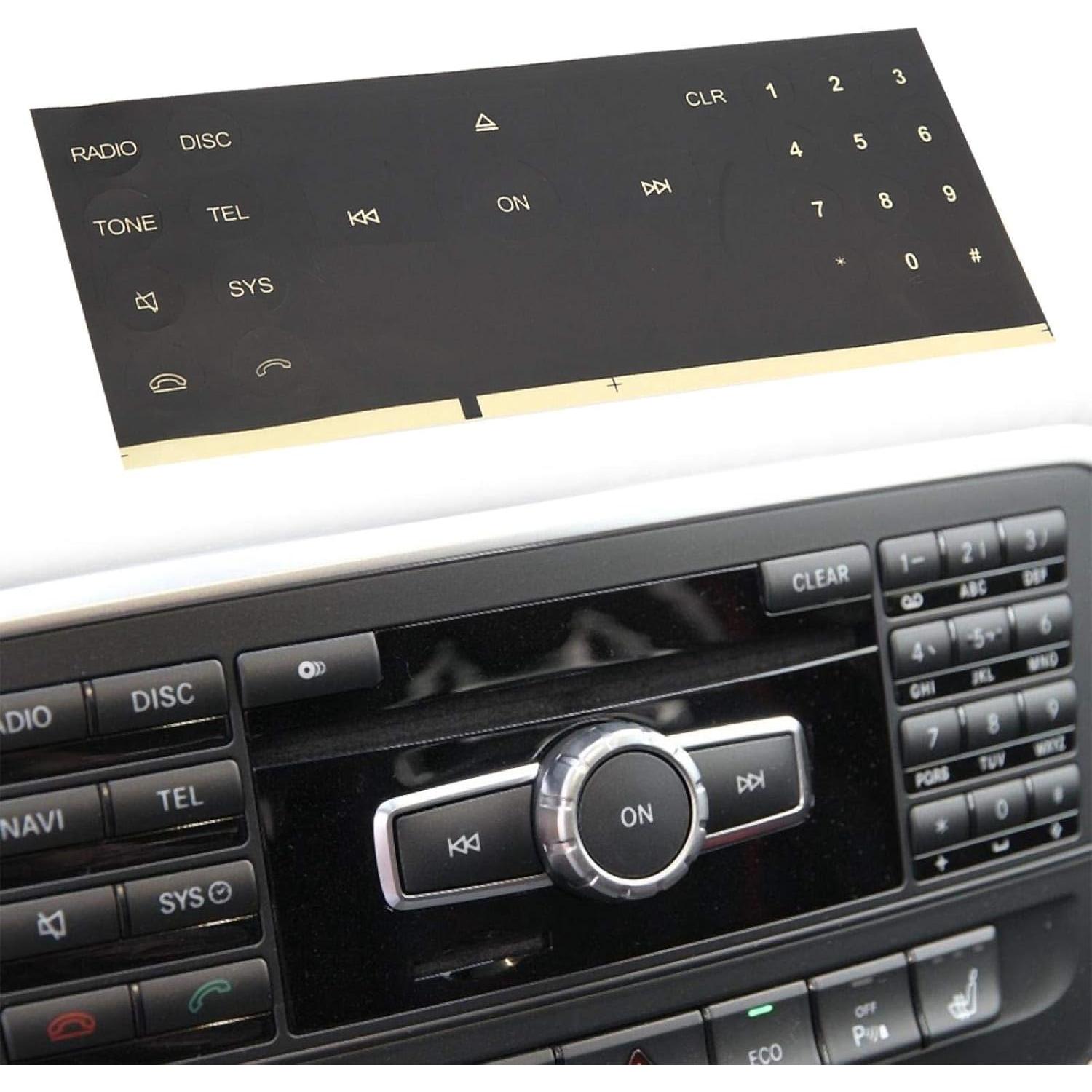 Calcomanía de botón de radio para Benz Ymiko 2008-2014