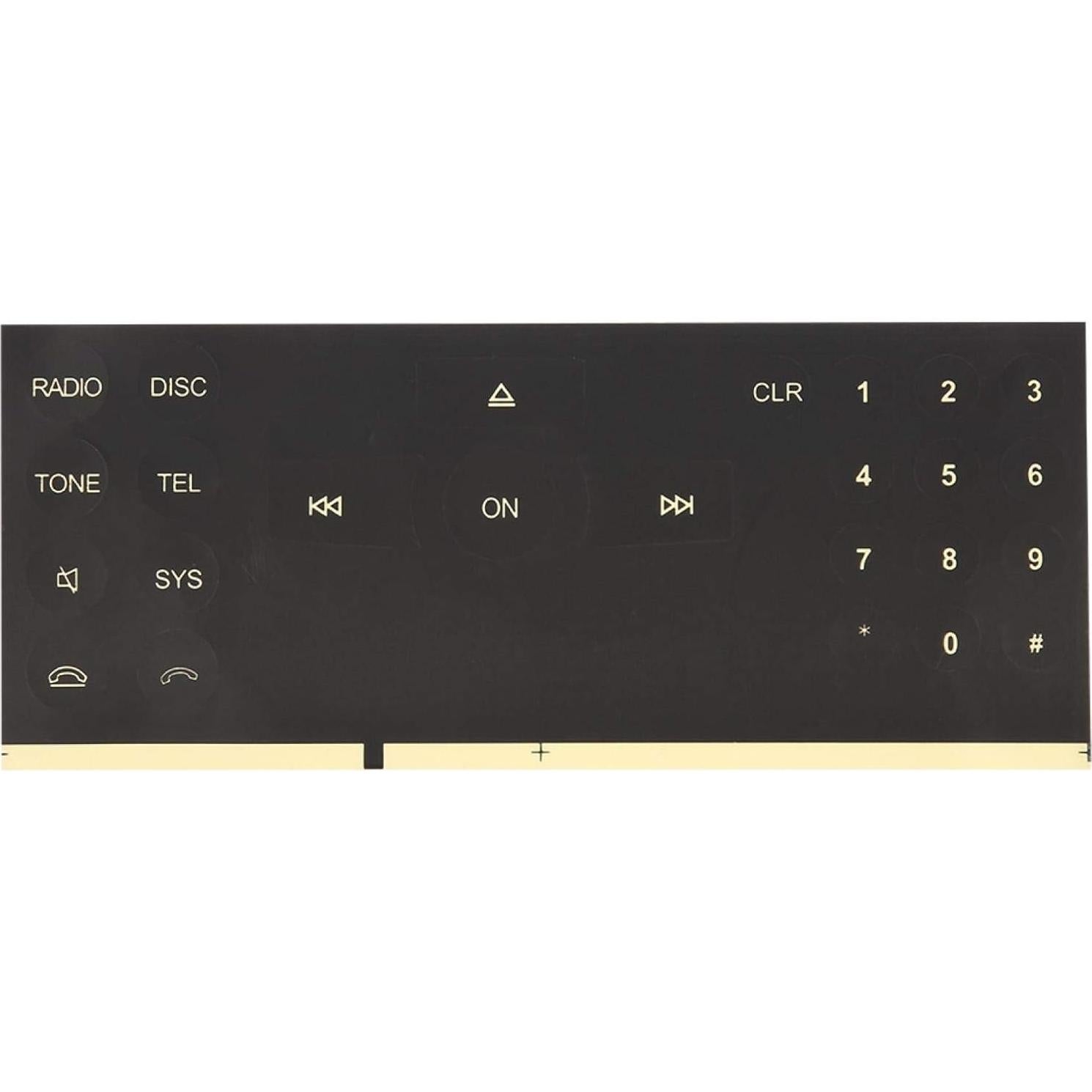 Calcomanía de botón de radio para Benz Ymiko 2008-2014