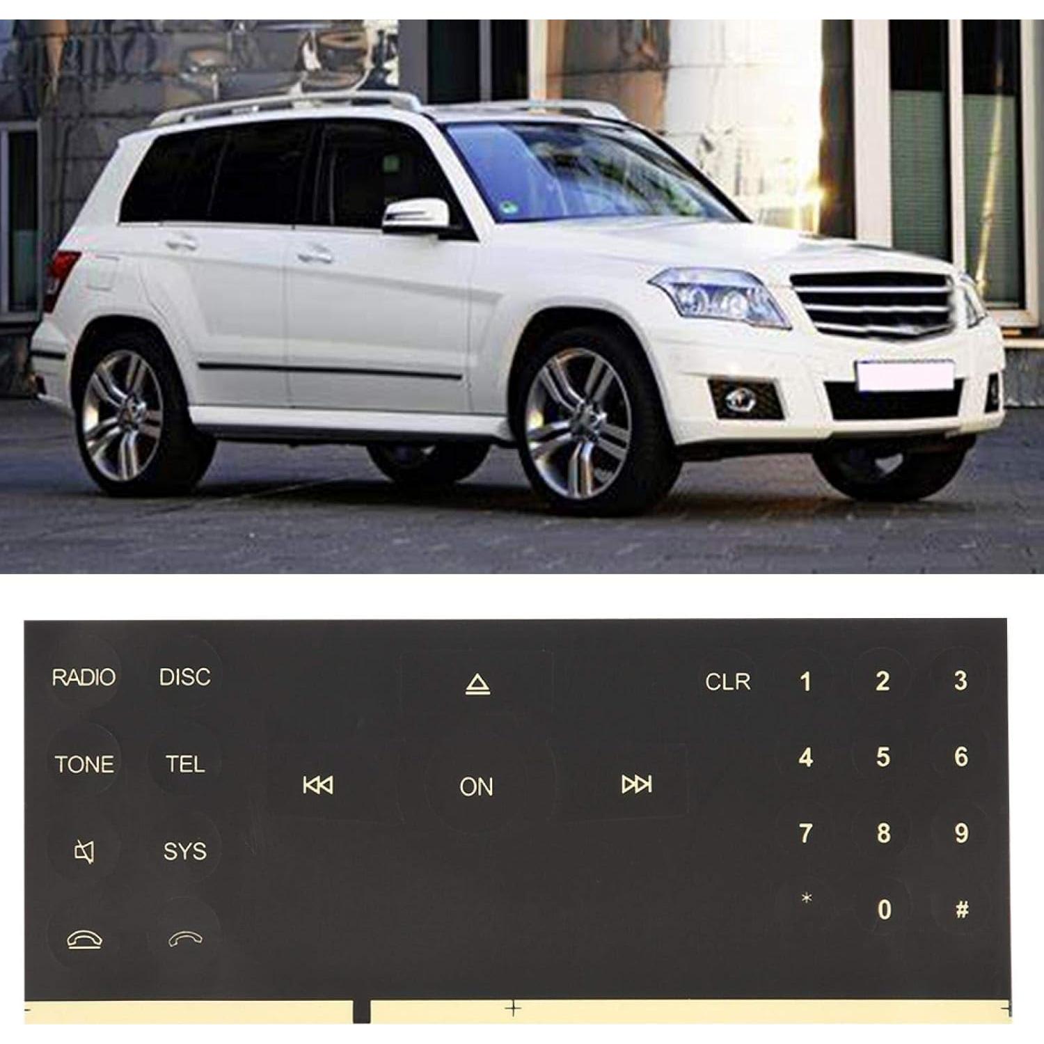 Calcomanía de botón de radio para Benz Ymiko 2008-2014