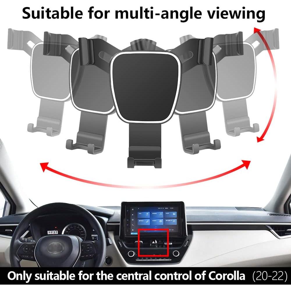 Soporte para teléfono de coche LUNQIN para Toyota Corolla 2020-2025