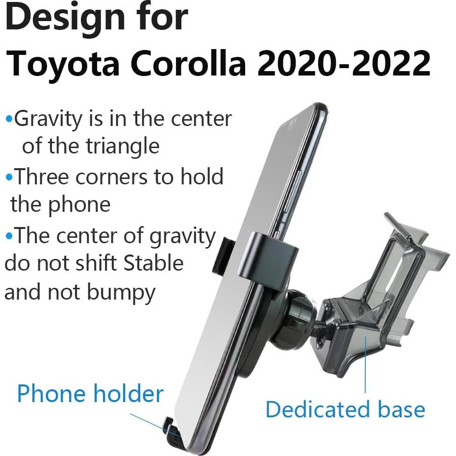 Soporte para teléfono de coche LUNQIN para Toyota Corolla 2020-2025