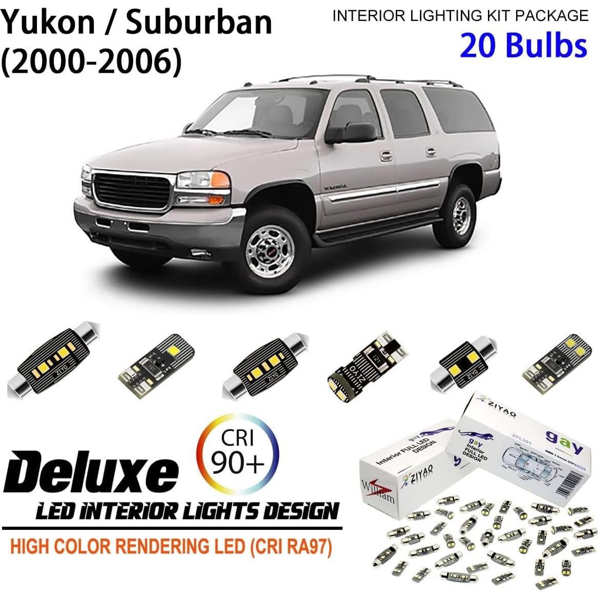 Kit 20 Bombillas LED ZIYO para GMC Yukon 2000-2006