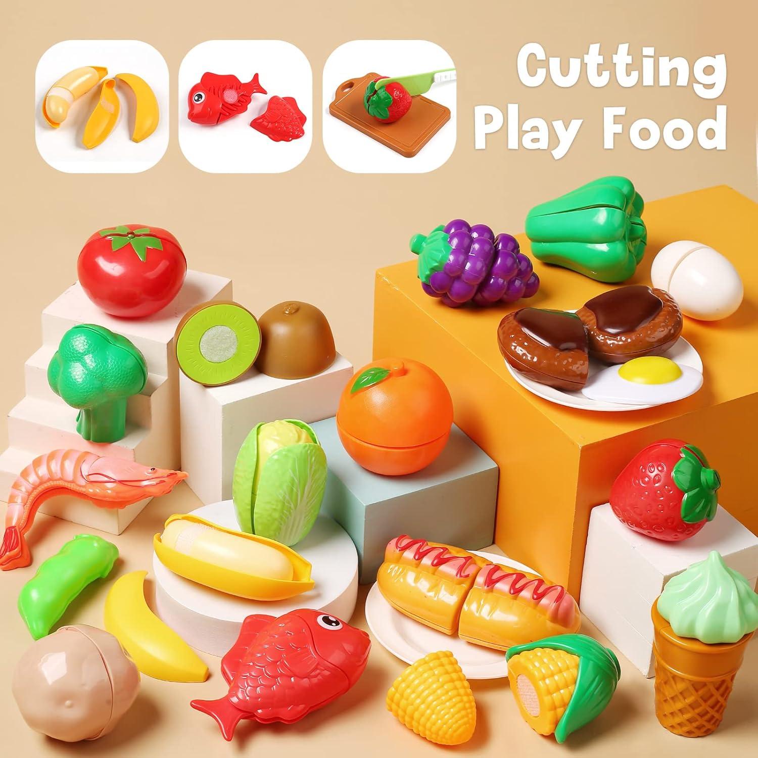 Conjunto de Cocina de Juguete Cute Stone para Niños Rosa