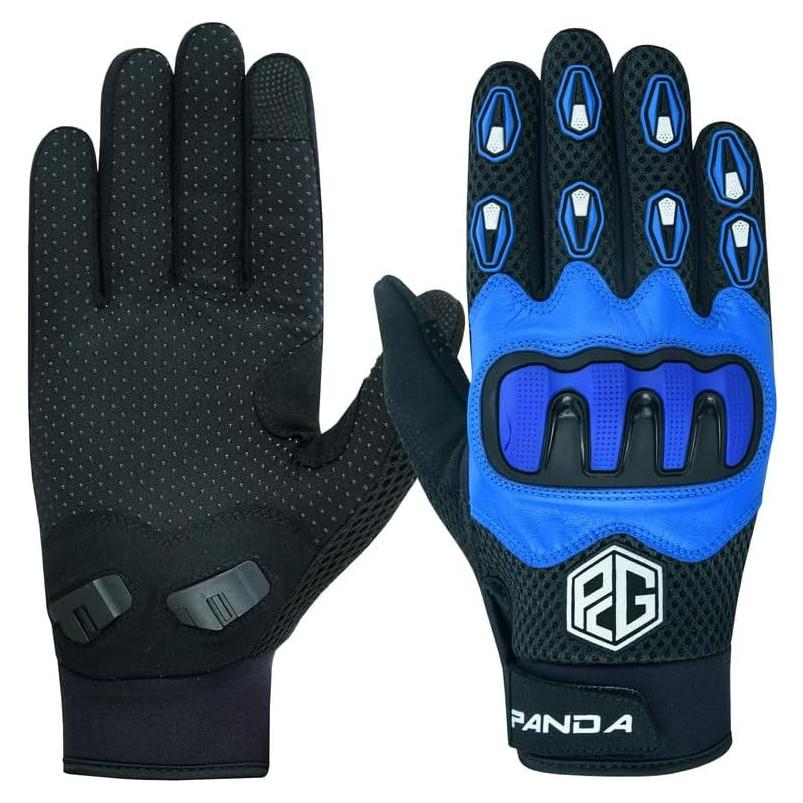 Guantes de Motocicleta Panda Cycle Gear Elan Medianos Azules